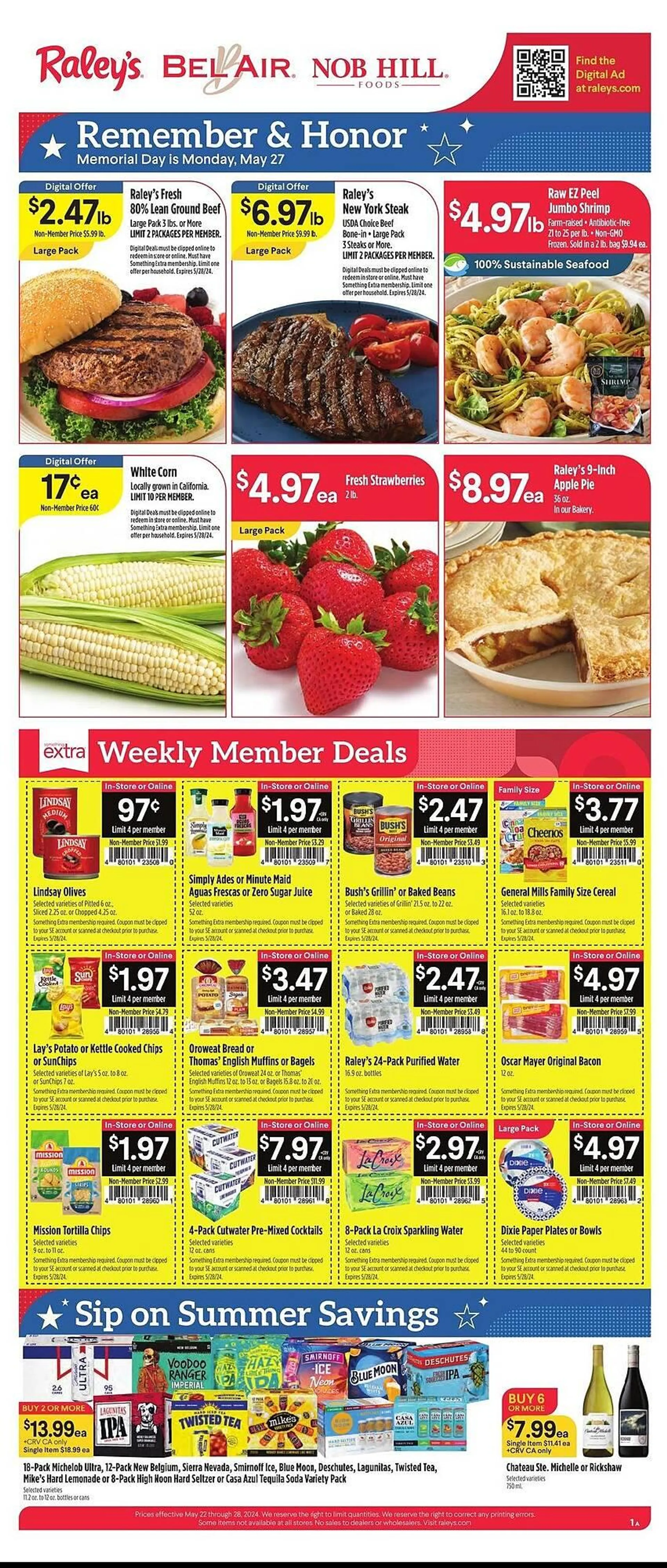 Weekly ad Bel Air Markets Weekly Ad from May 22 to May 28 2024 - Page 1