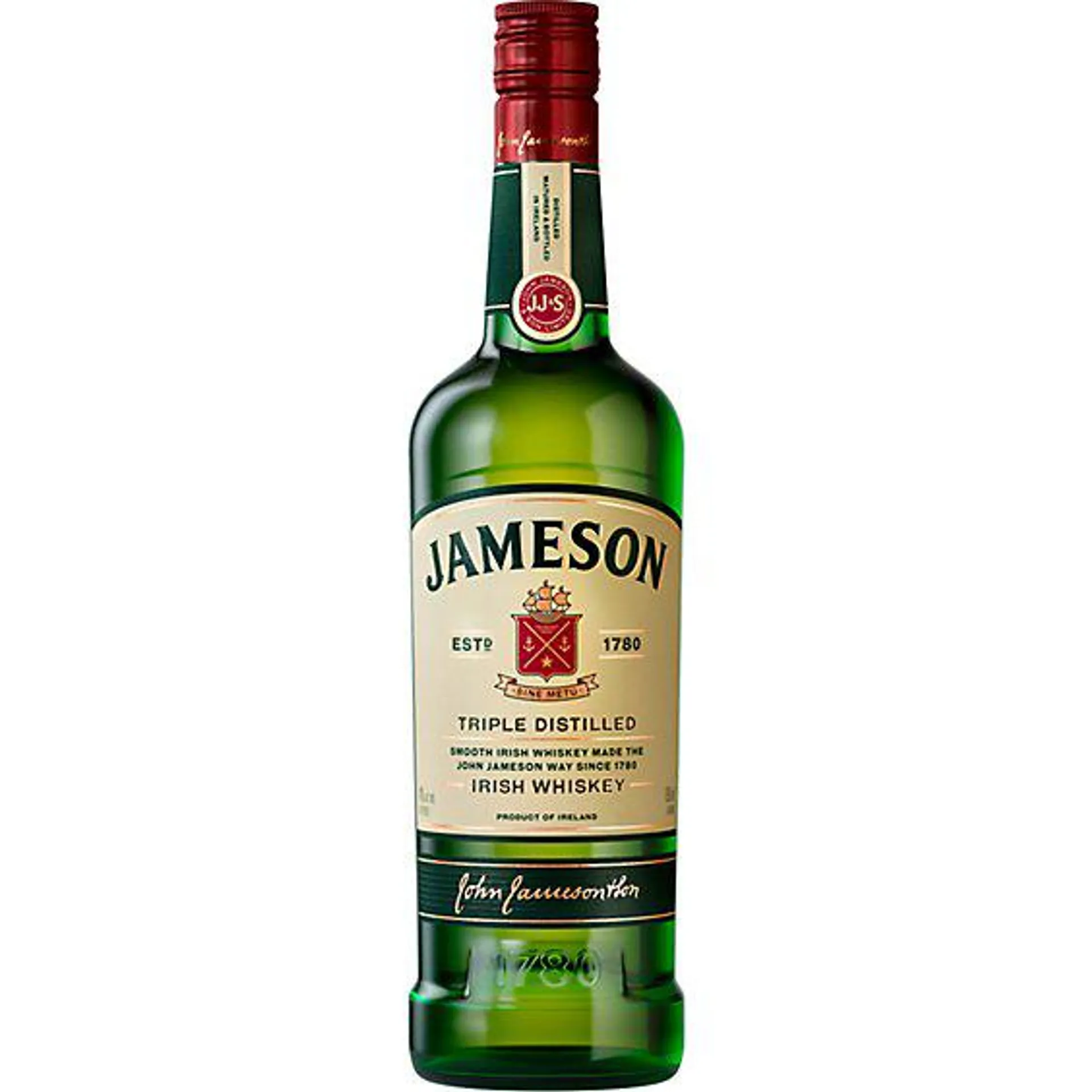Jameson Whiskey Irish Triple Distilled 80 Proof - 750 Ml