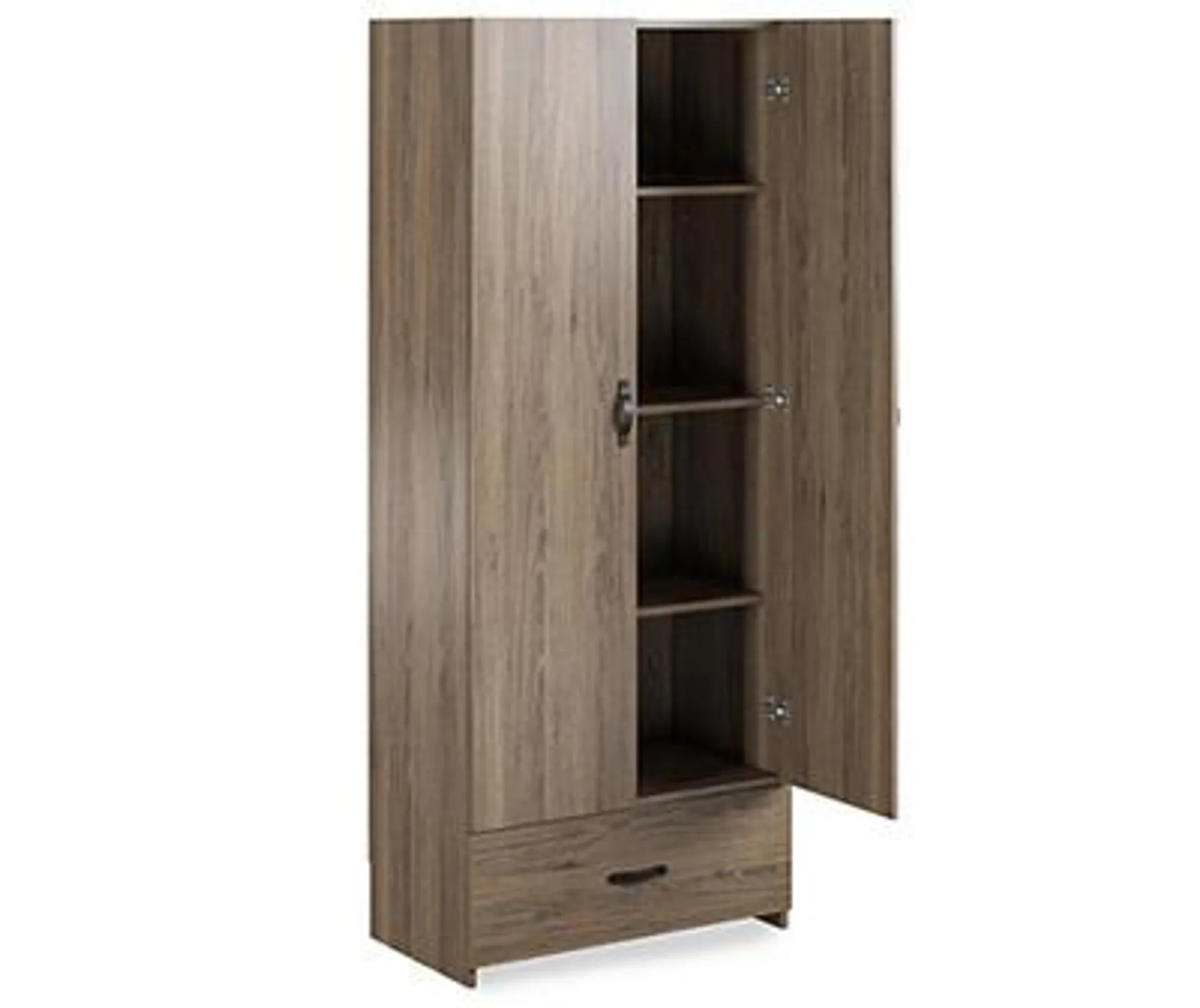 Salinas Rustic Oak Storage Cabinet