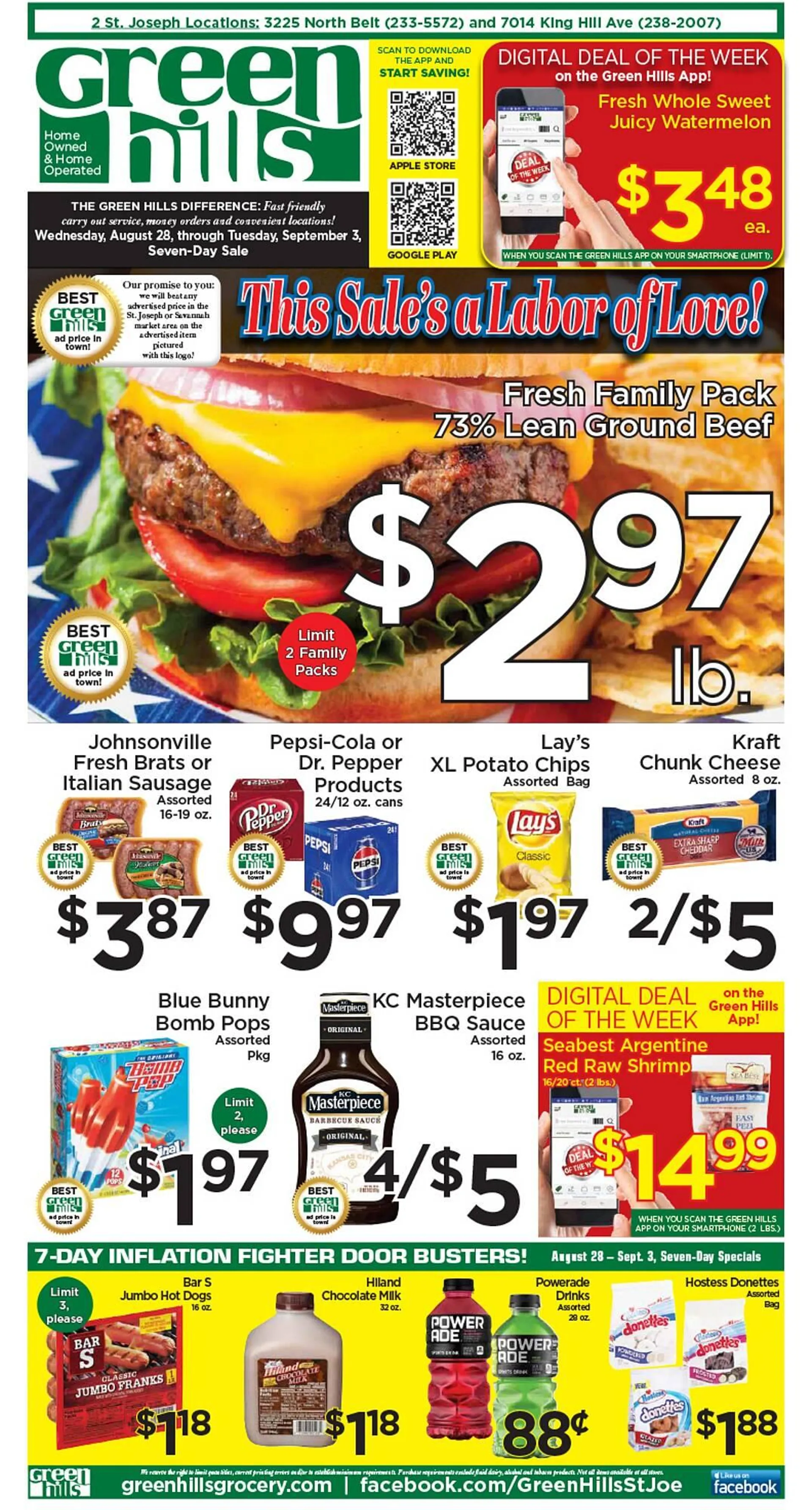 Green Hills Grocery ad - 1