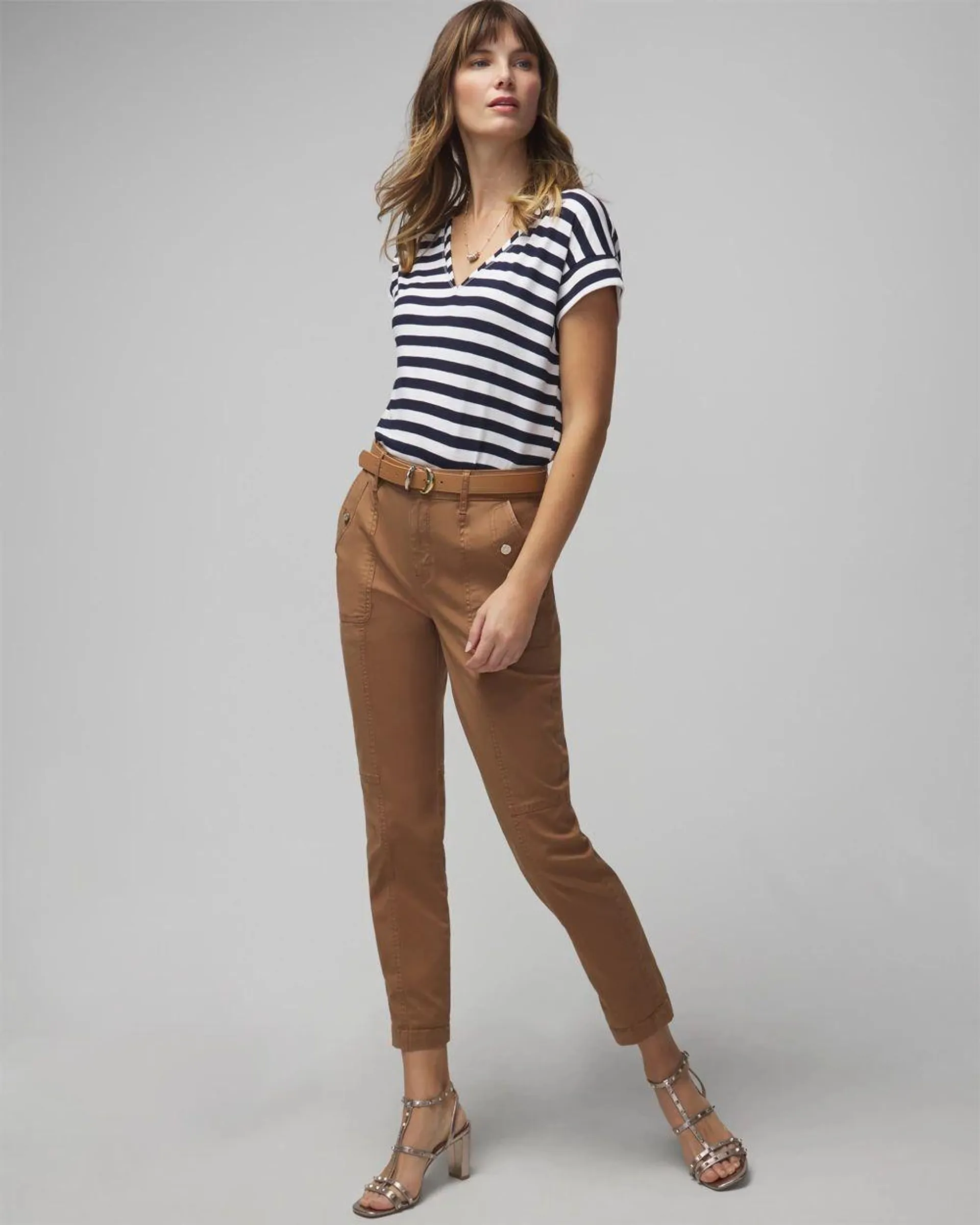 High-Rise Pret-A-Jet Slim Ankle Pants