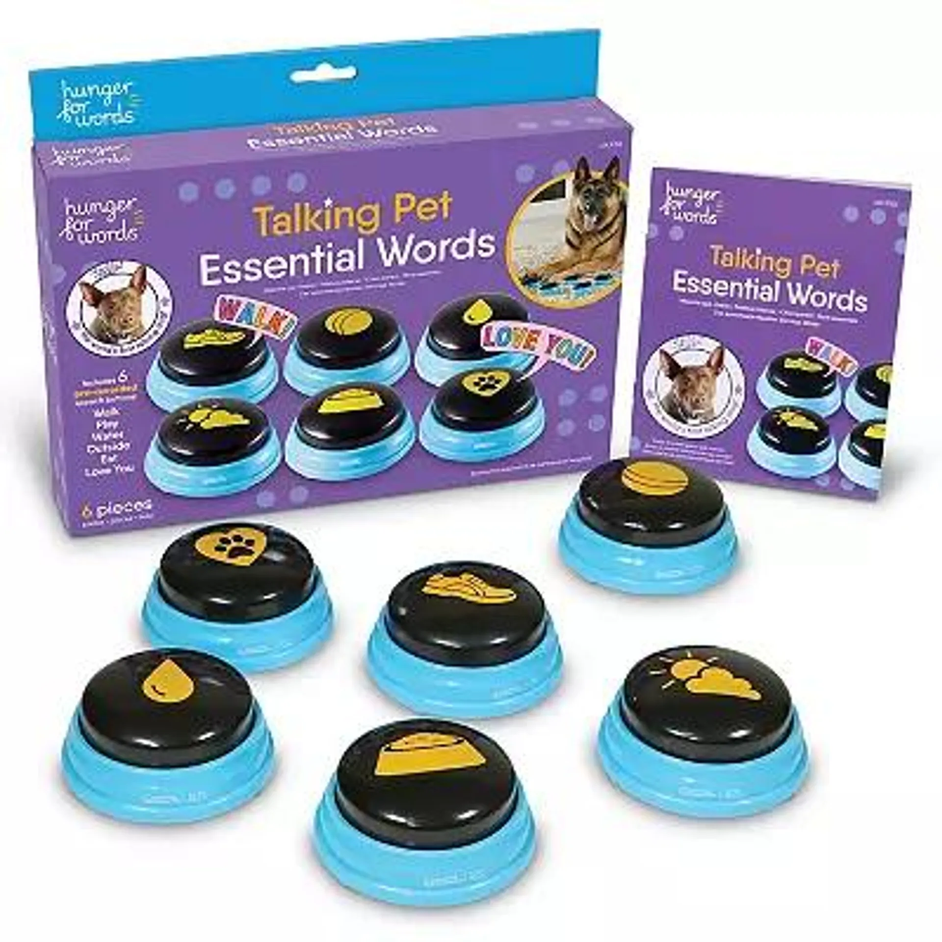 Hunger For Words Talking Pet Essential Words 6-piece Set