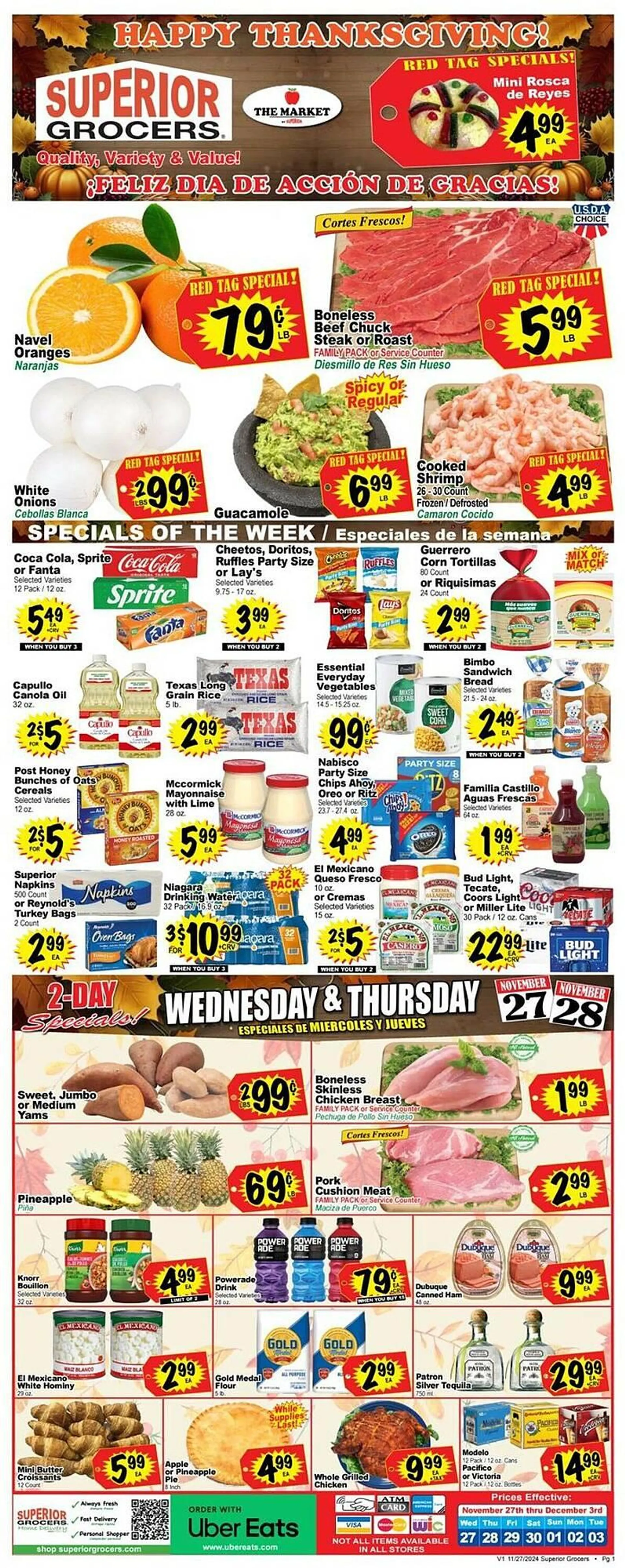 Superior Grocers Weekly Ad - 1