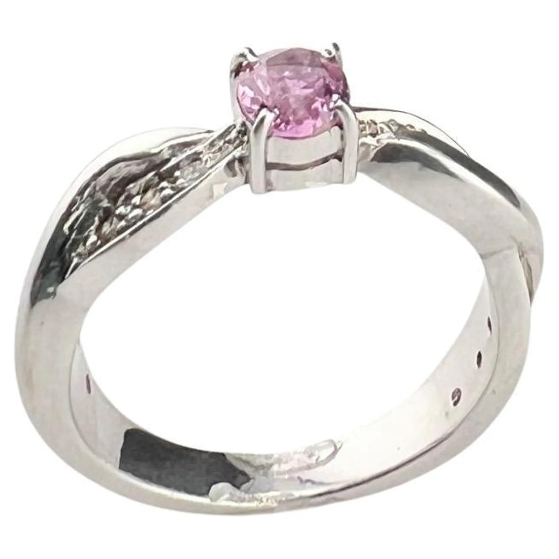 1ct Oval Natural Origin Pink Sapphire Ring