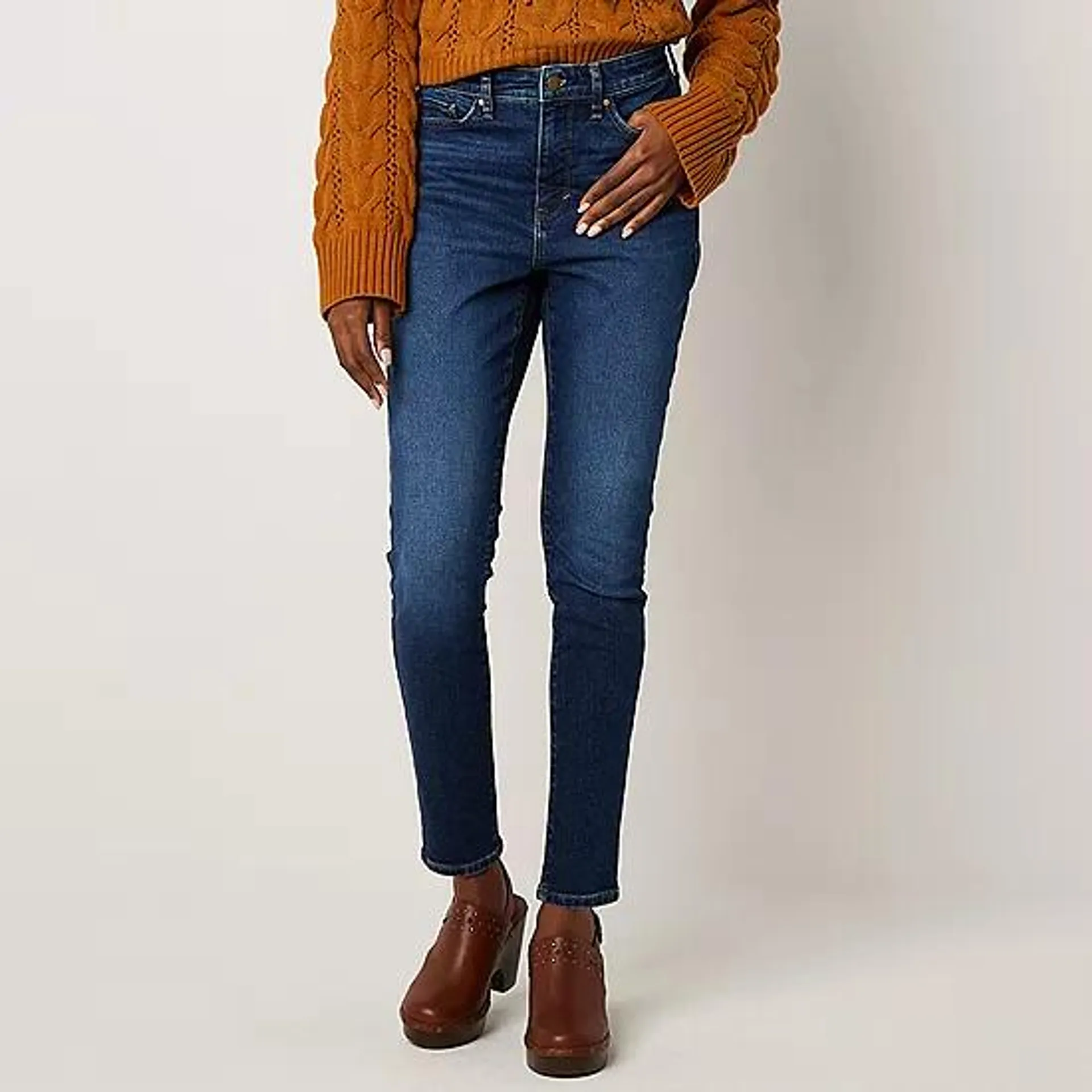 new! a.n.a Womens High Rise Curvy Skinny Fit Jean