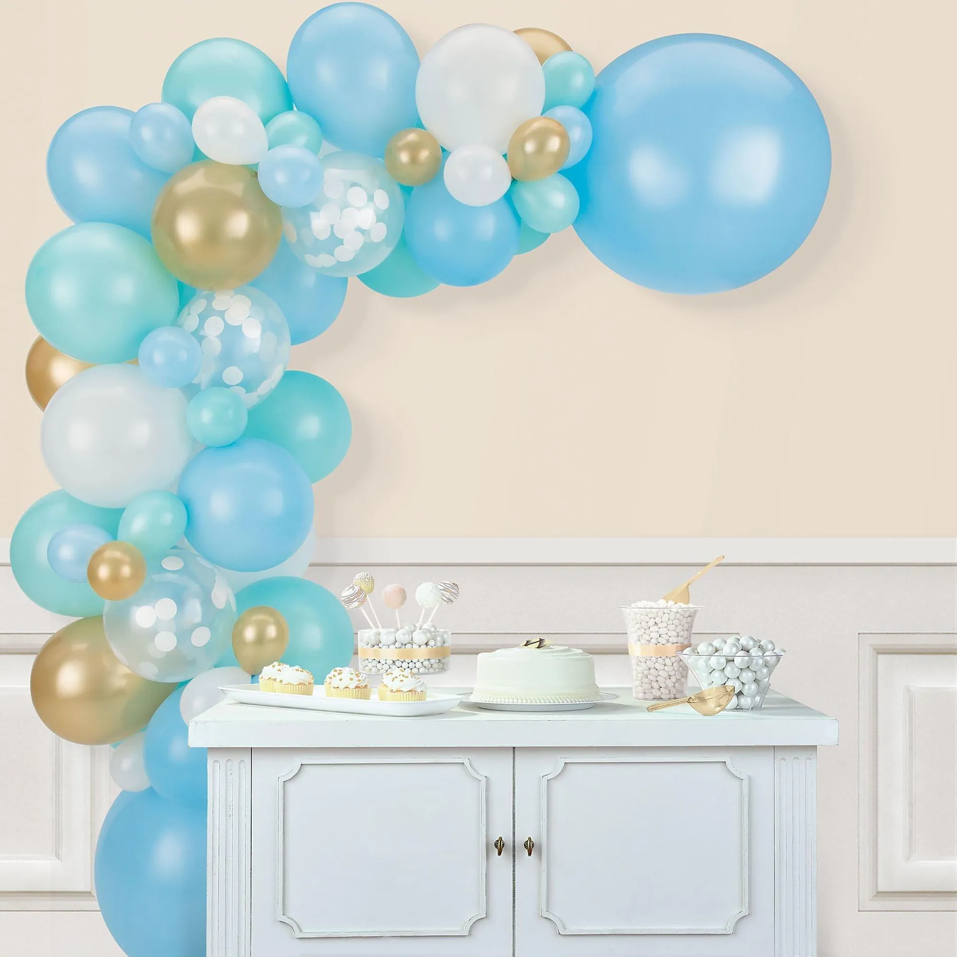 Pastel Blue Latex Balloon Garland Kit