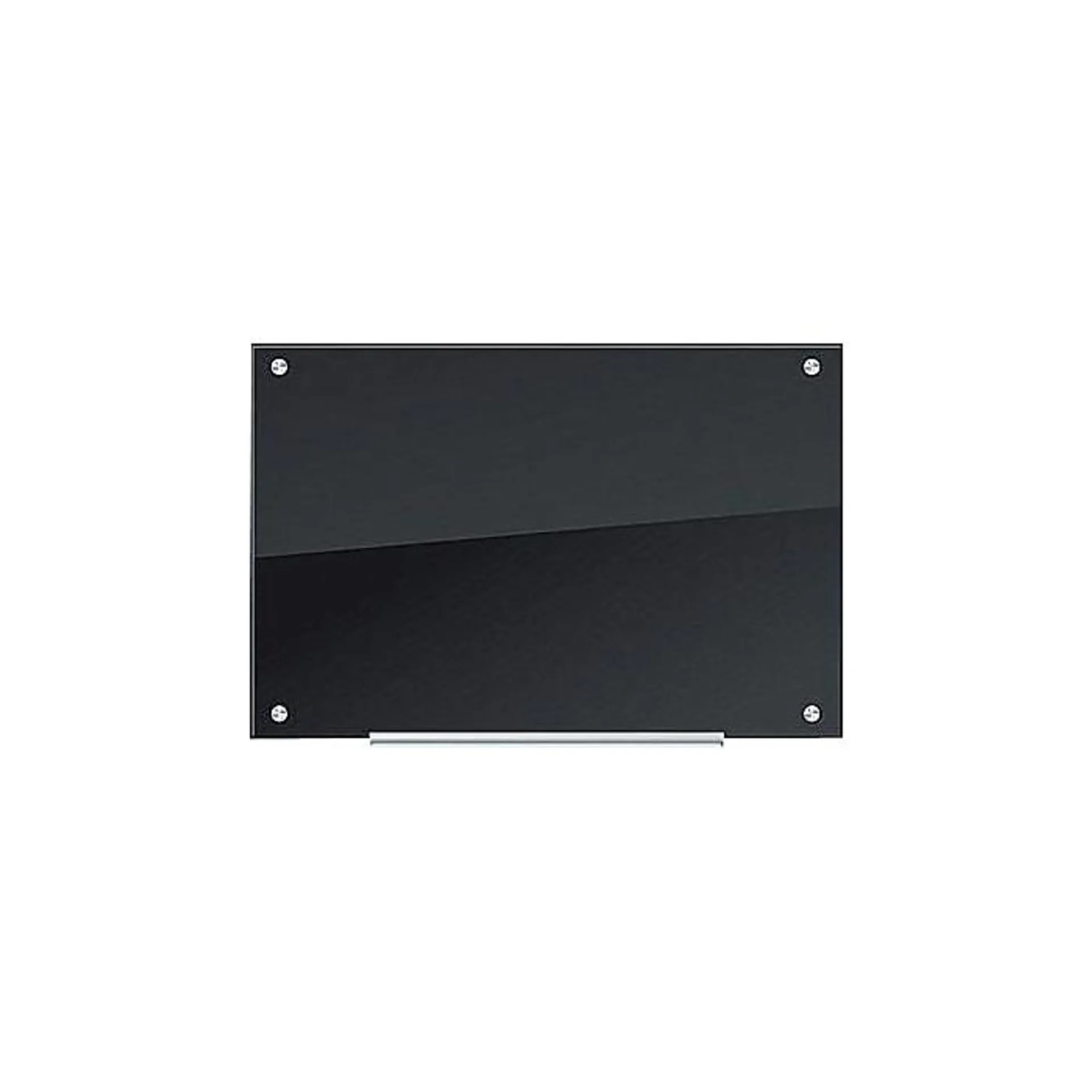 U Brands Black Glass Dry Erase Board,