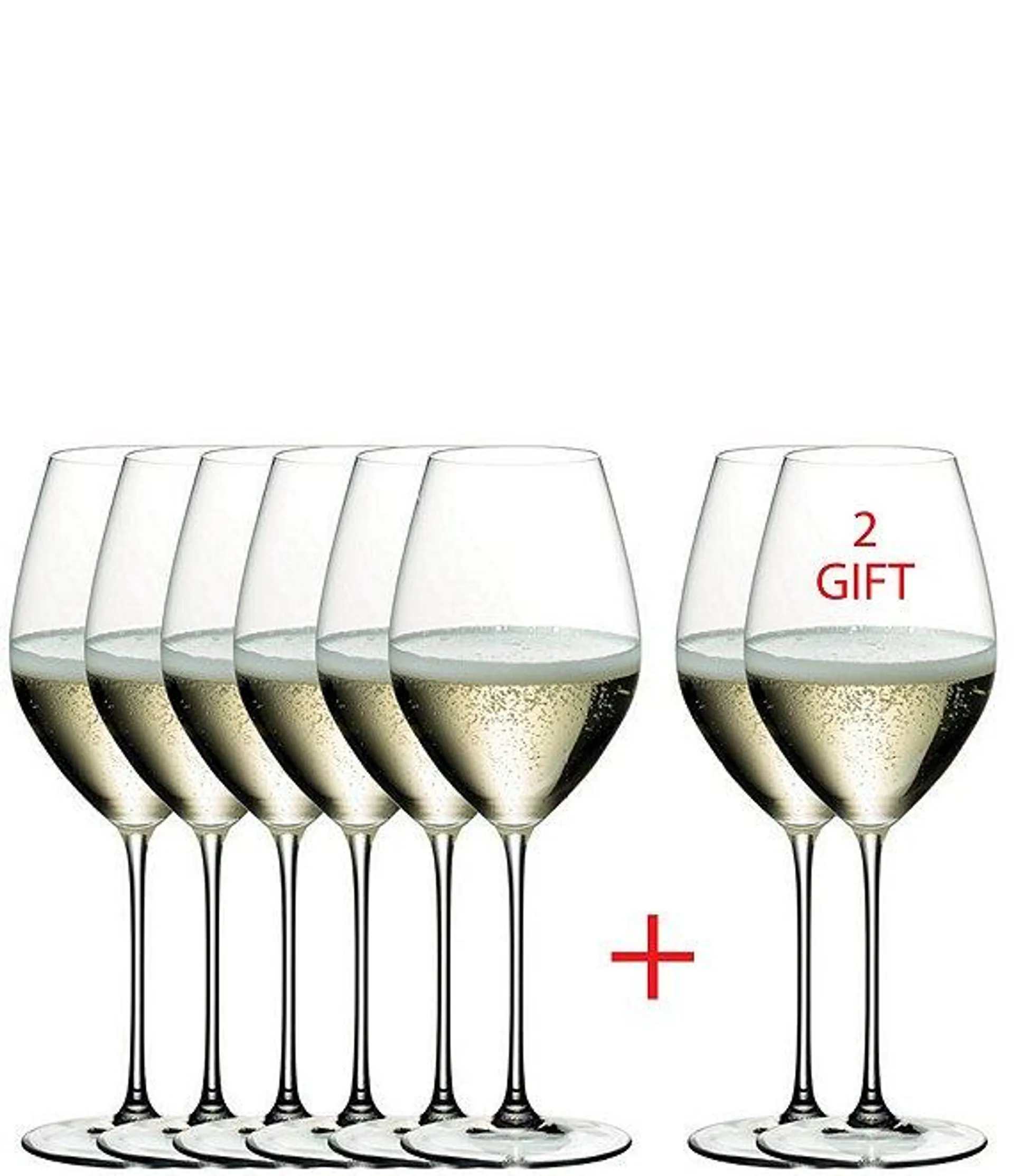 Veritas Champagne Wine Glasses, Buy 6 Get 2