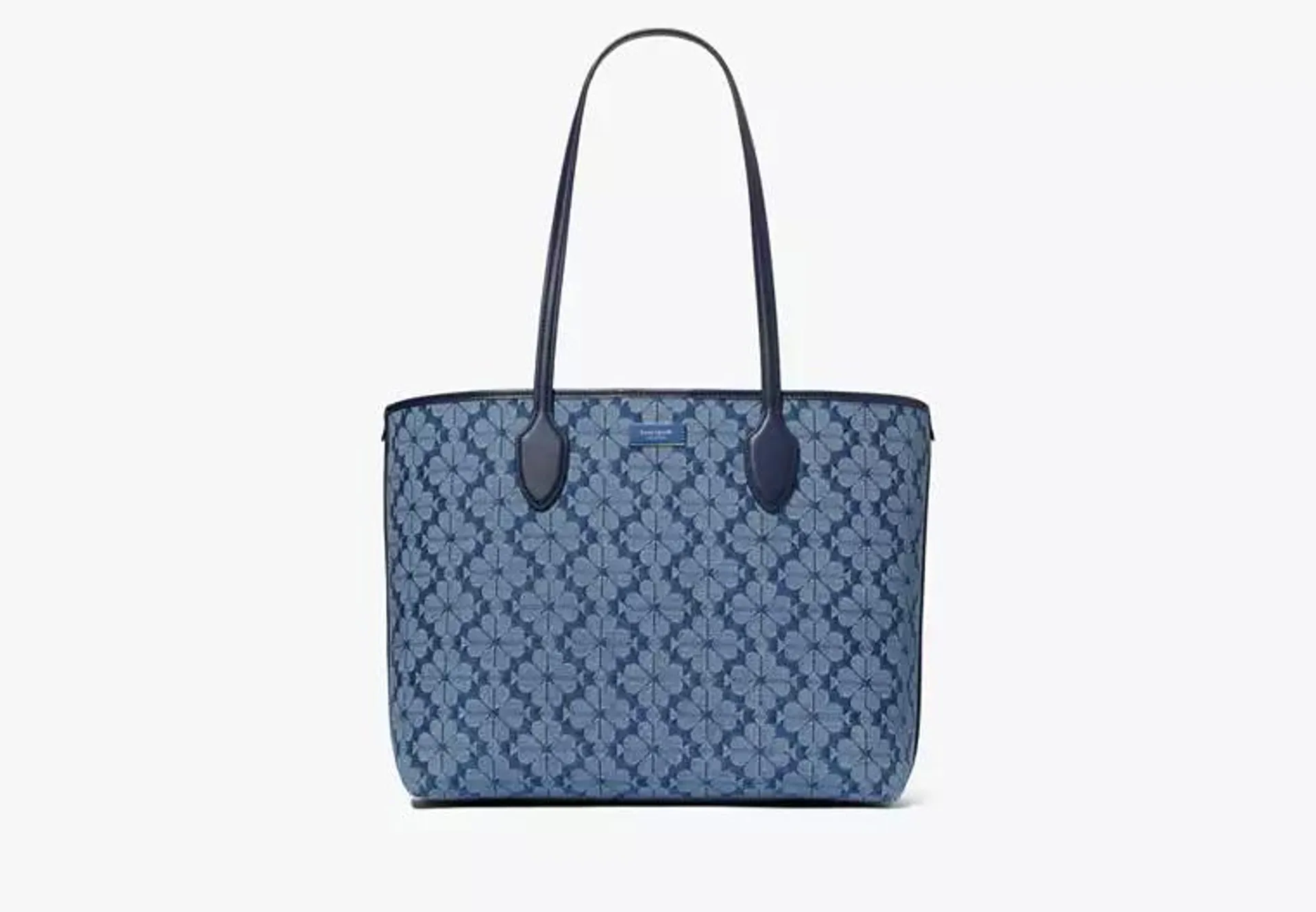 Spade Flower Jacquard Denim Bleecker Large Tote