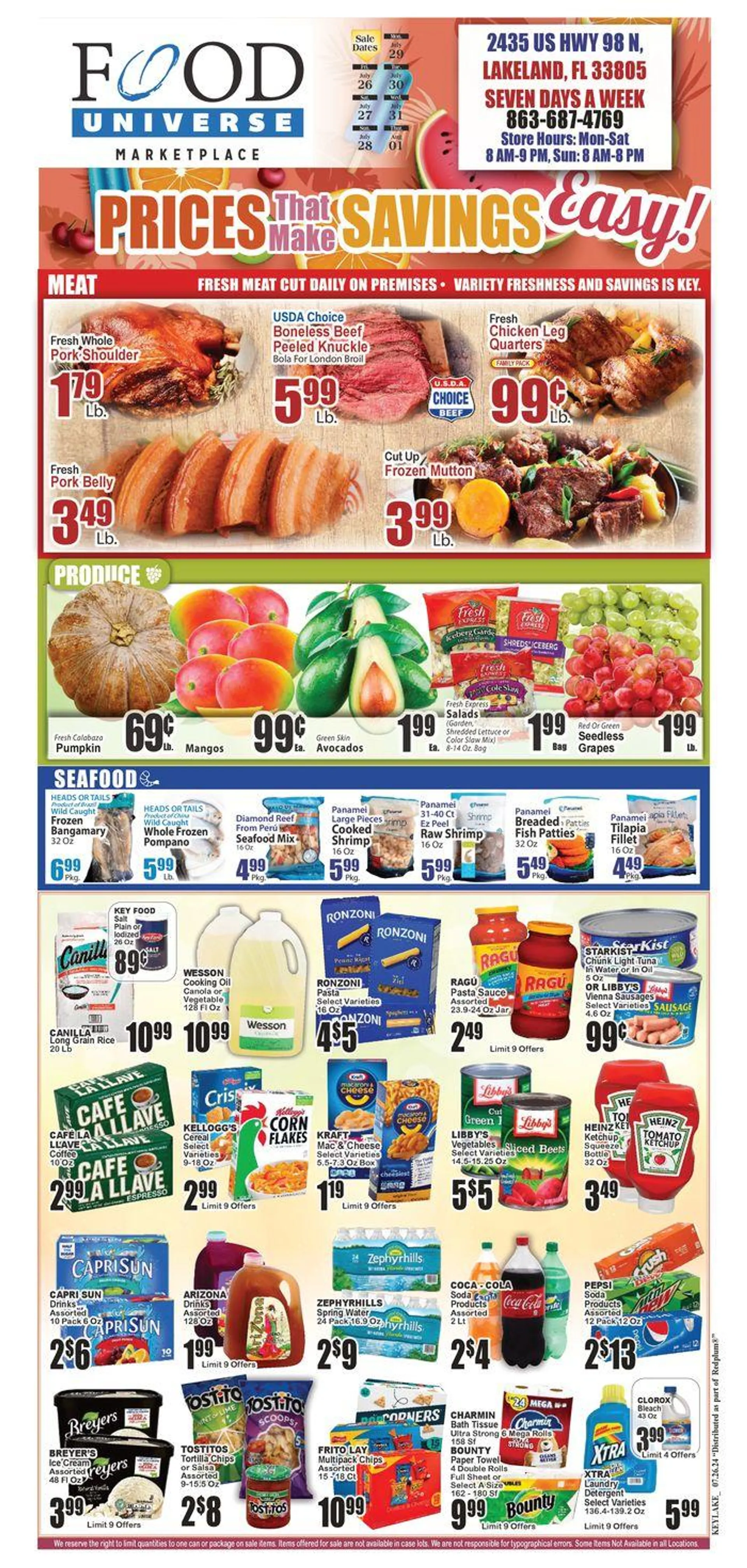 Weekly ad Prices That Make Savings Easy from July 26 to August 1 2024 - Page 1