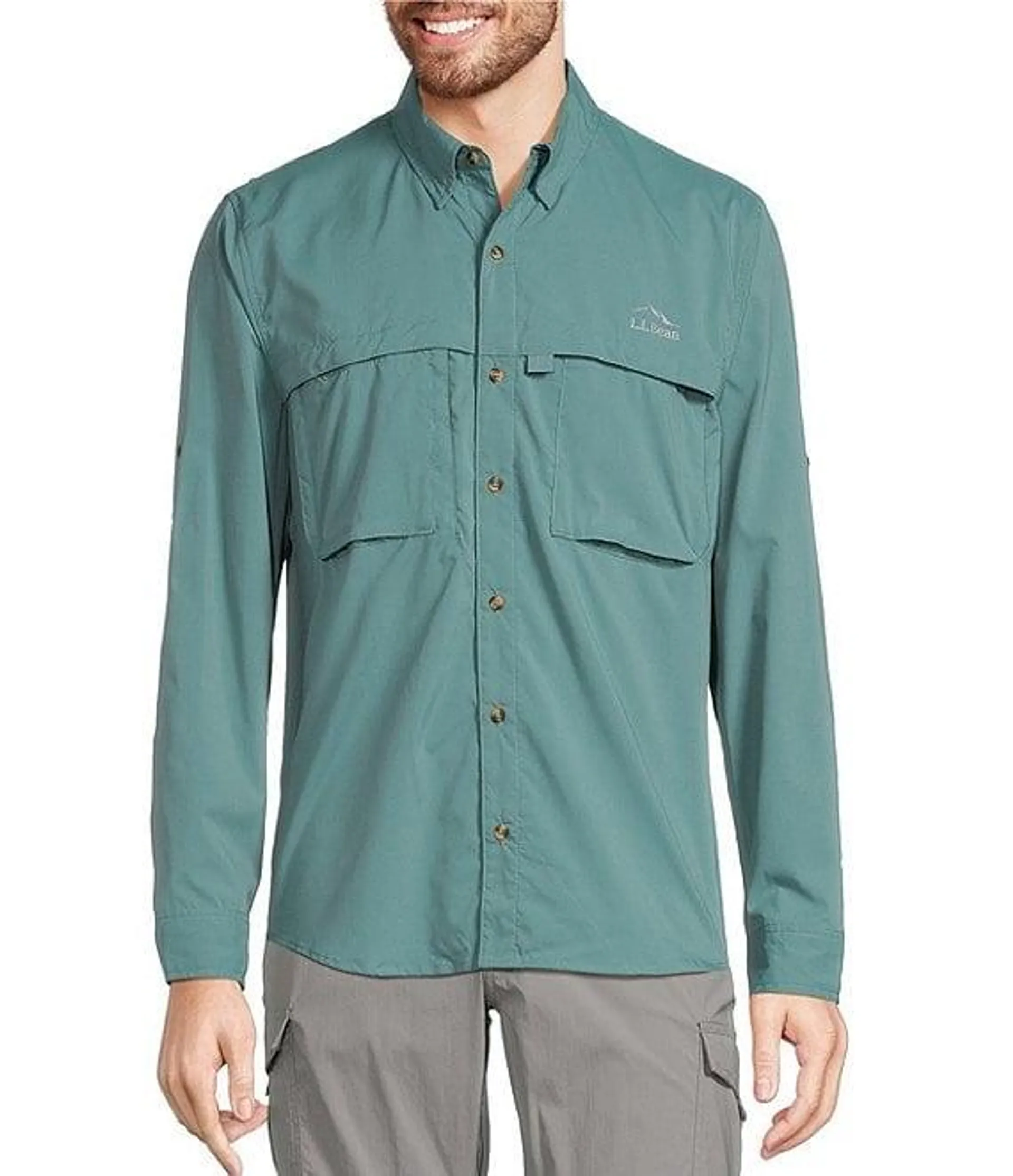 Performance Stretch Tropicwear Long Sleeve Woven Shirt