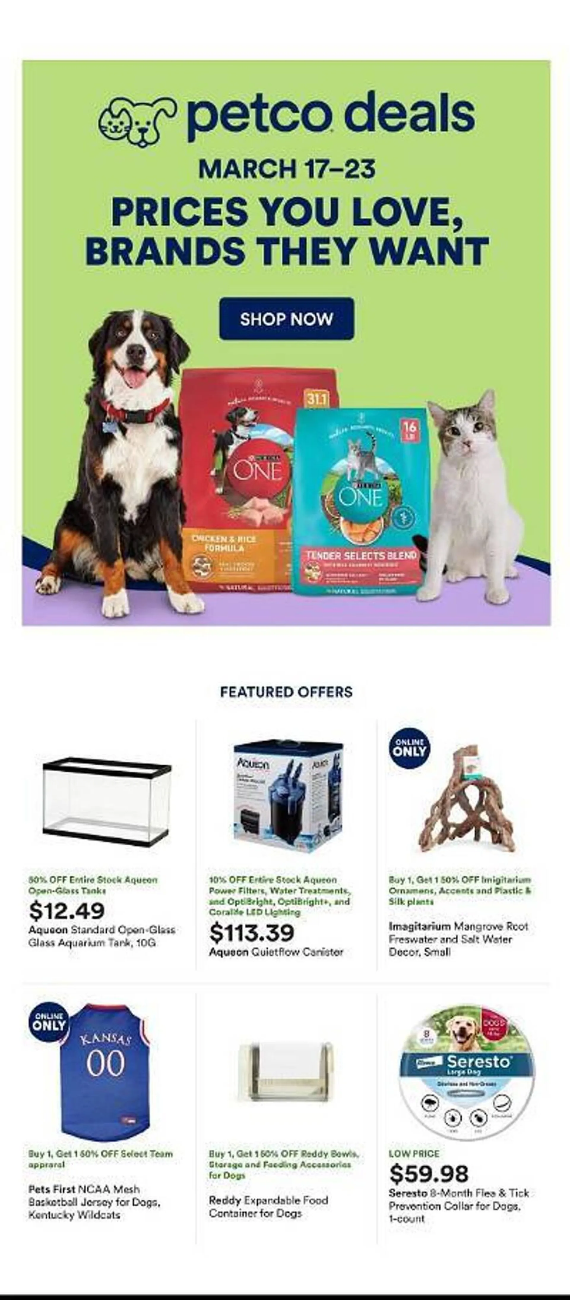 Weekly ad Petco Weekly Ad from March 17 to March 23 2024 - Page 1