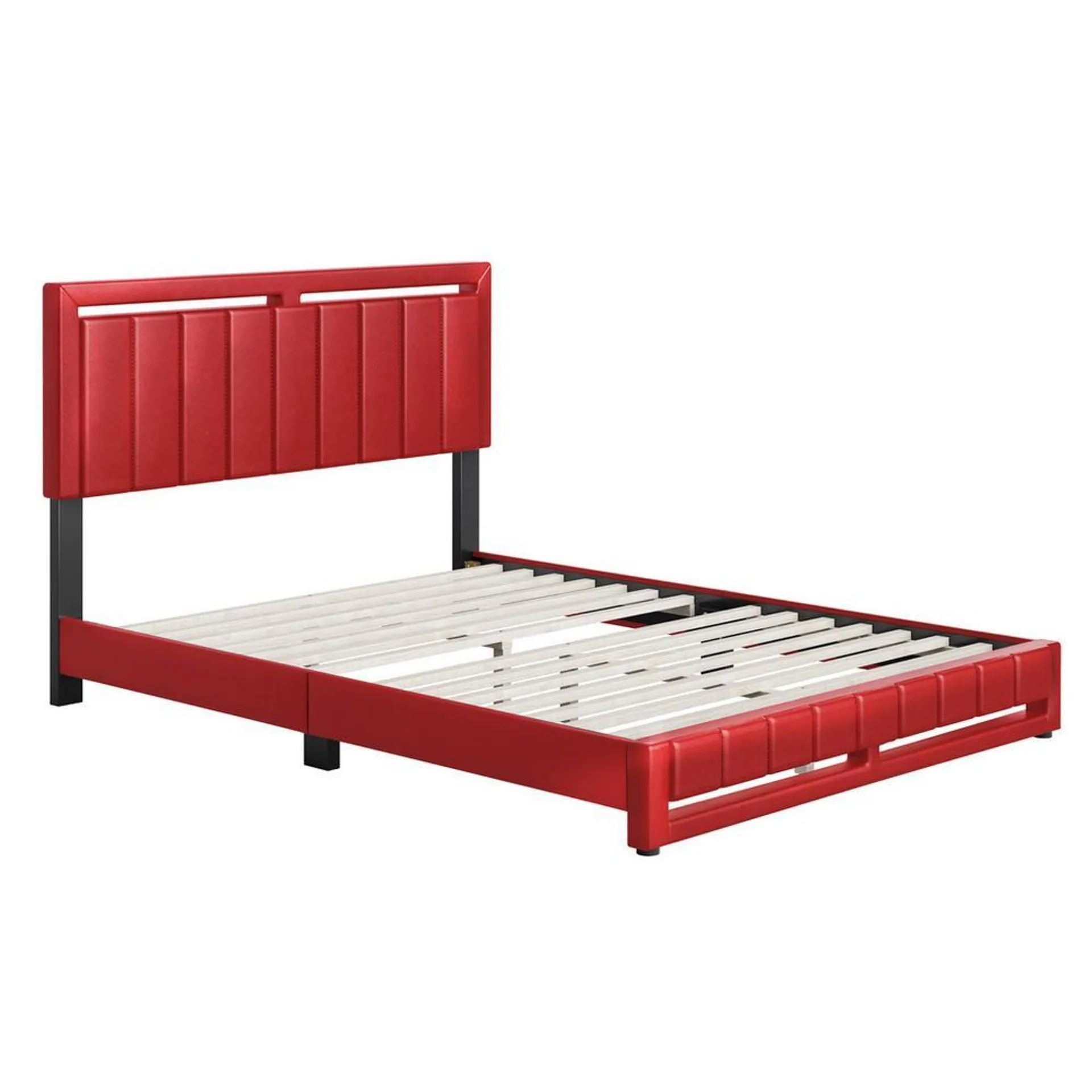 Bethel Full Platform Bed - Red