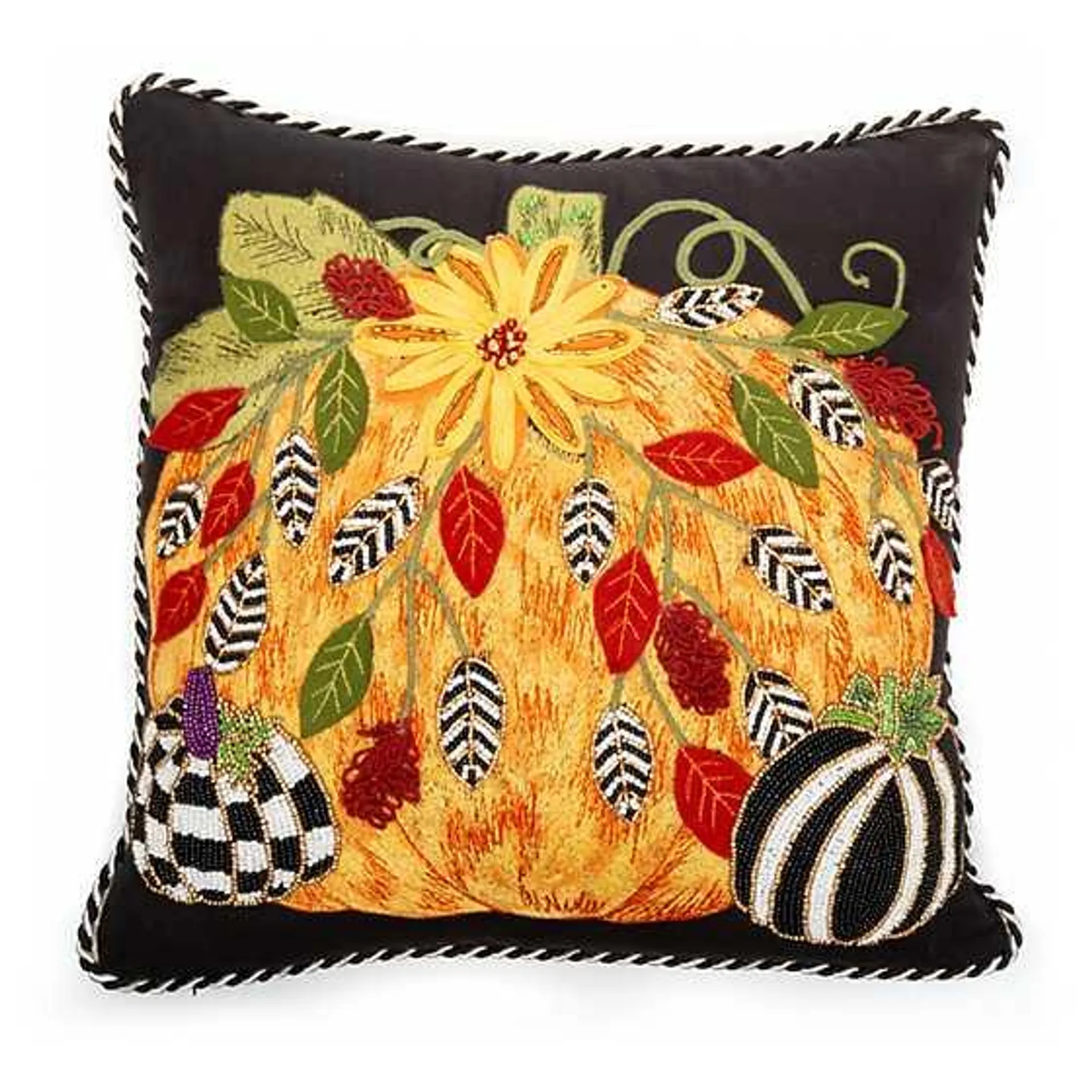 Harvest Pumpkin Throw Pillow