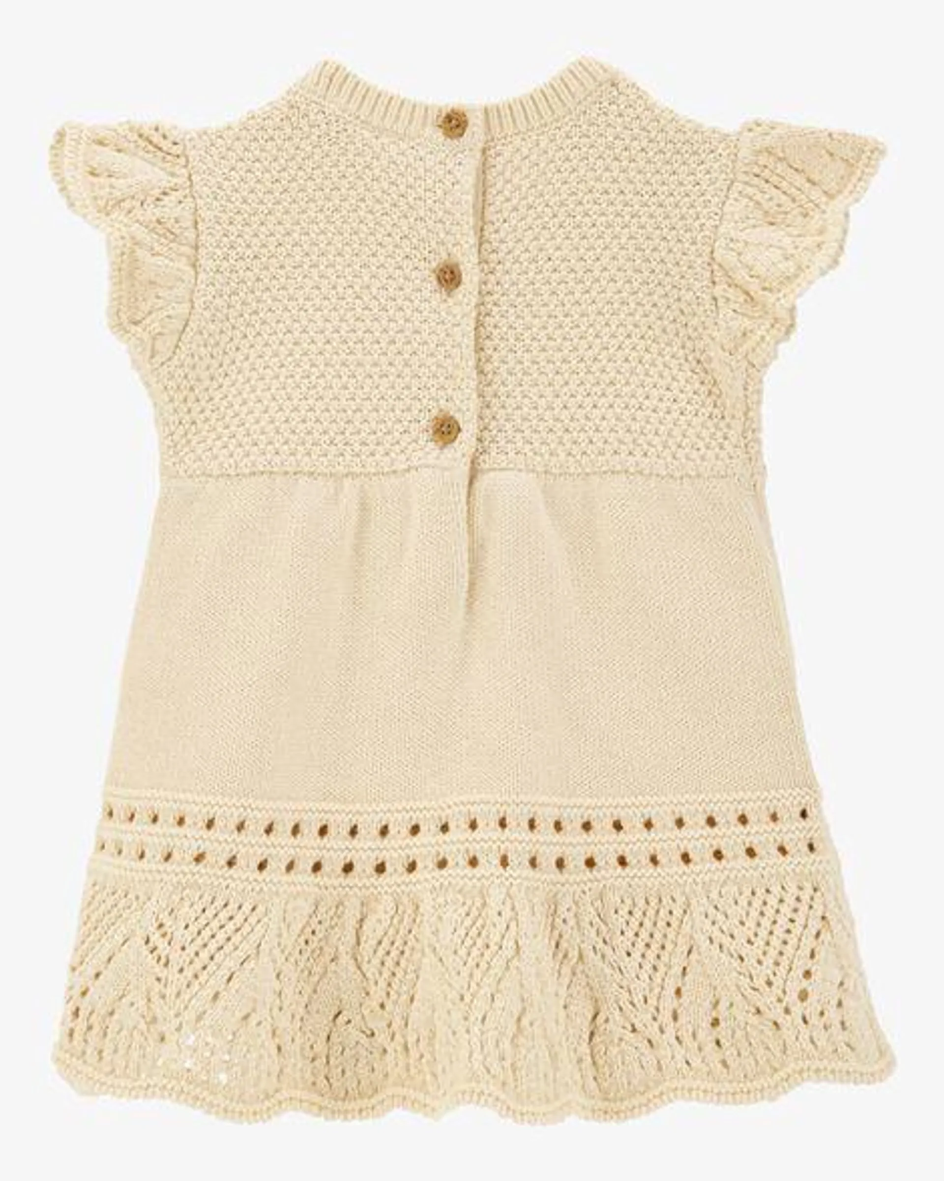 Baby Pointelle Sweater Dress