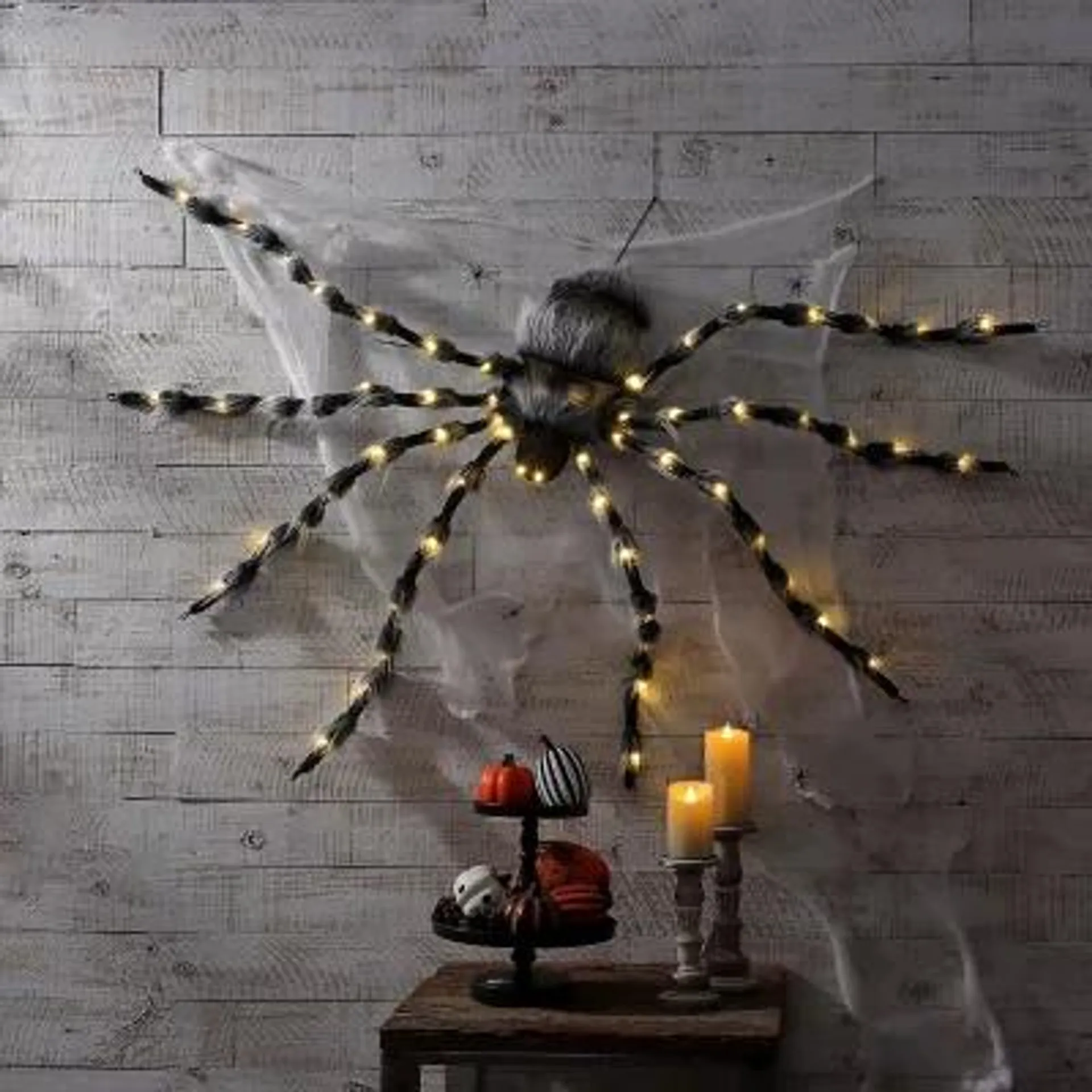 Member's Mark Oversized Pre-Lit Furry Spider
