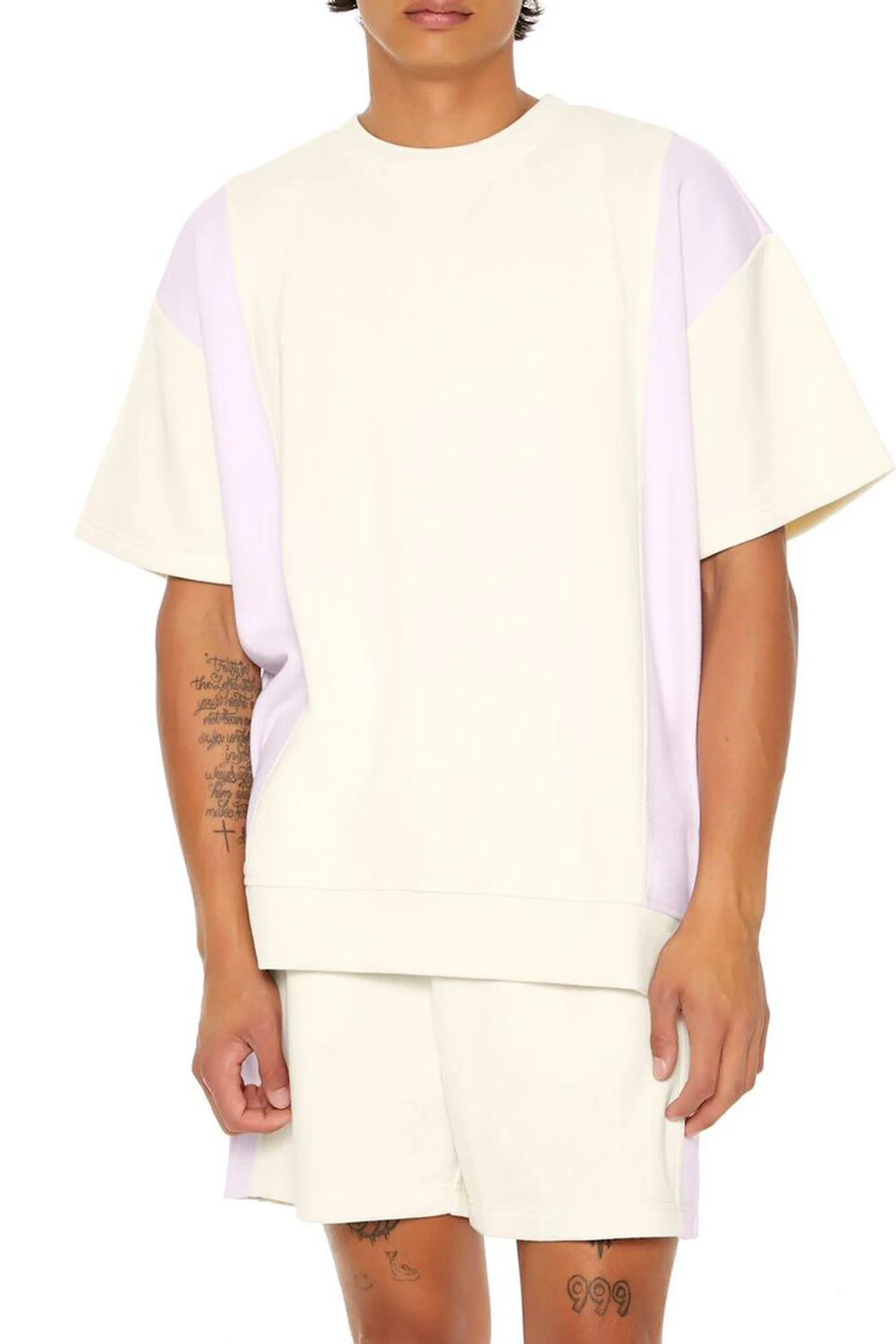 Colorblock V-Notch Crew Tee