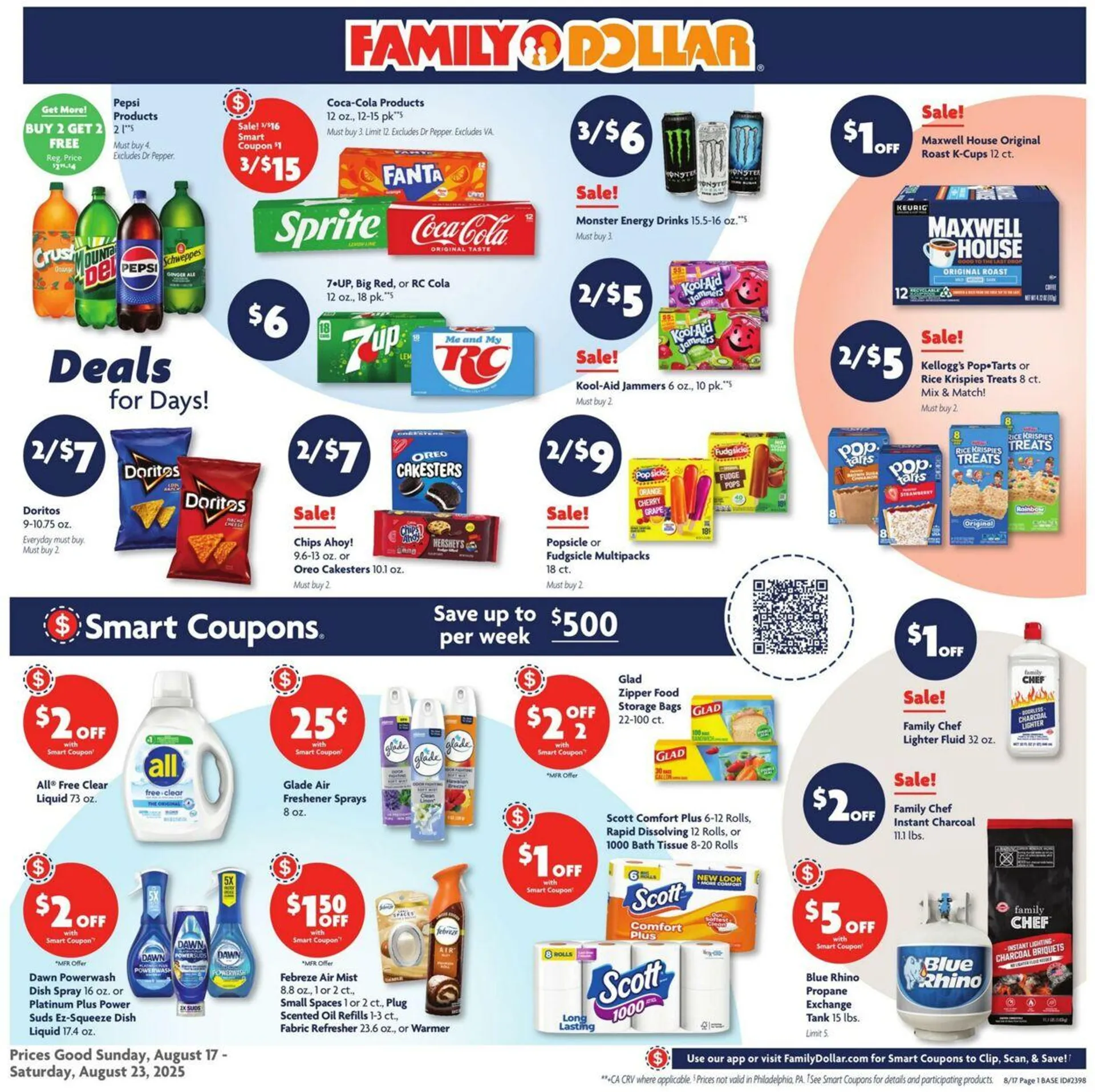 Weekly ad Family Dollar Current weekly ad from August 17 to August 23 2025 - Page 1