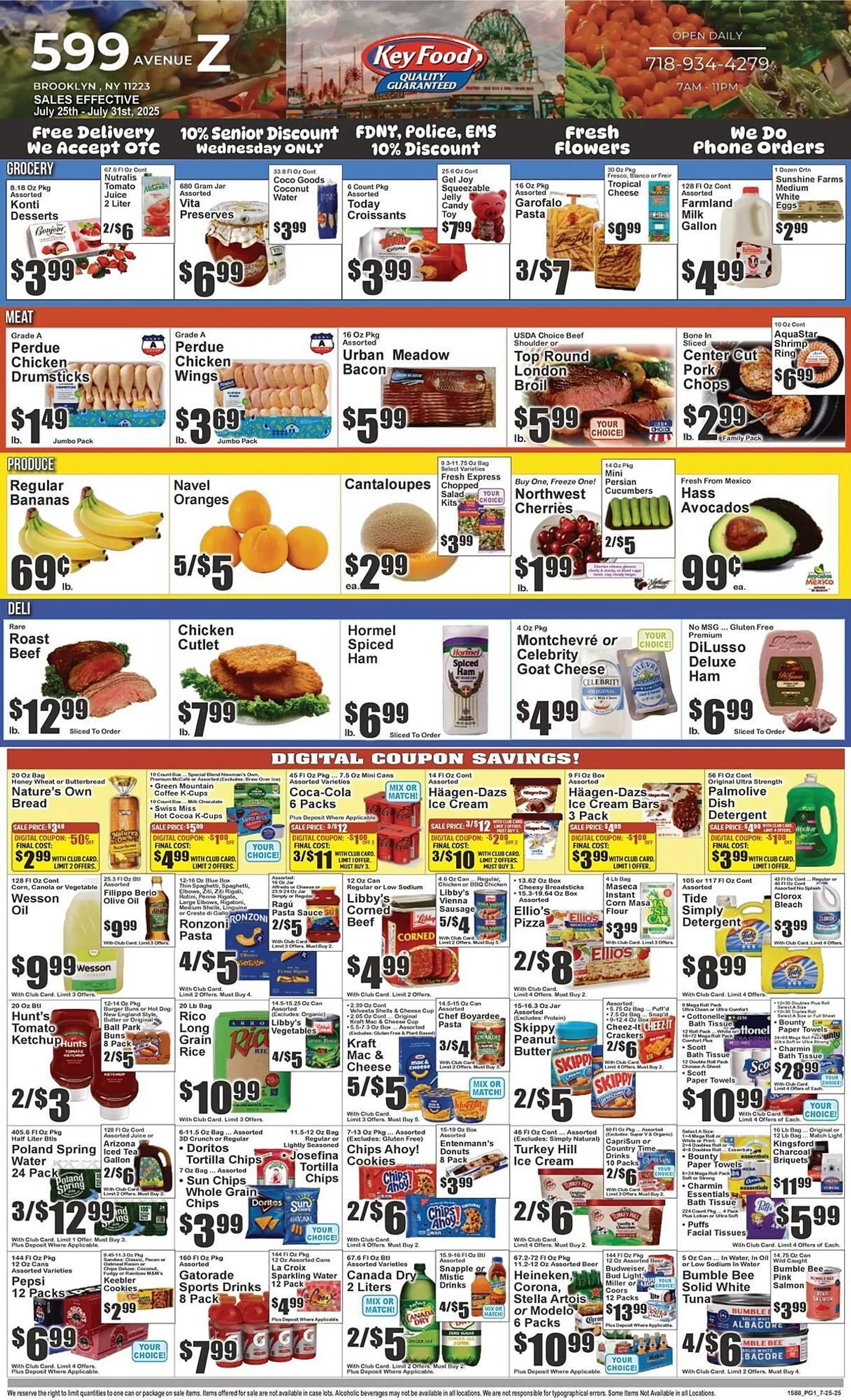 Weekly ad Key Food Weekly Ad from July 25 to July 31 2025 - Page 1