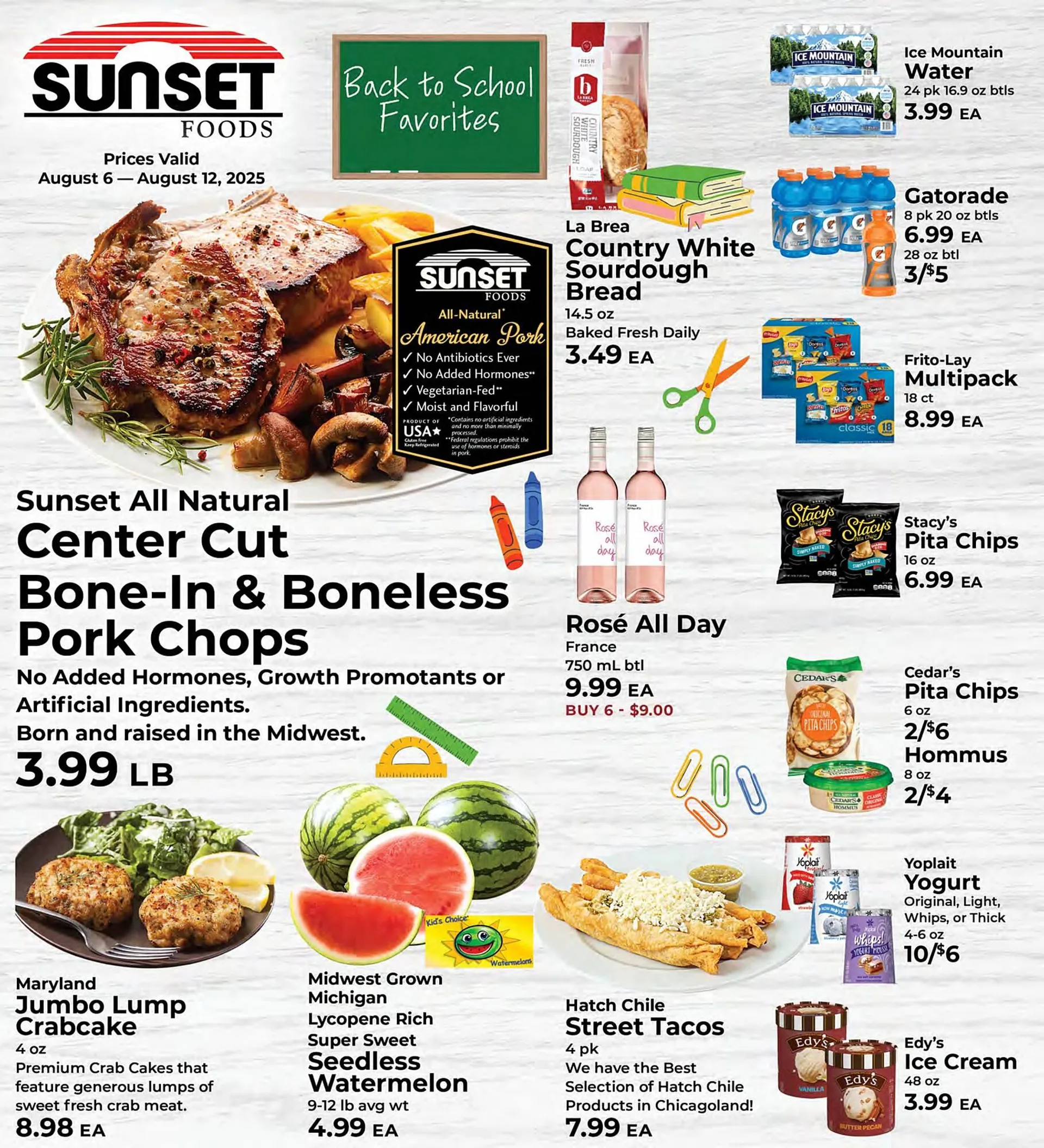 Weekly ad Sunset Foods Weekly Ad from August 6 to August 12 2025 - Page 1