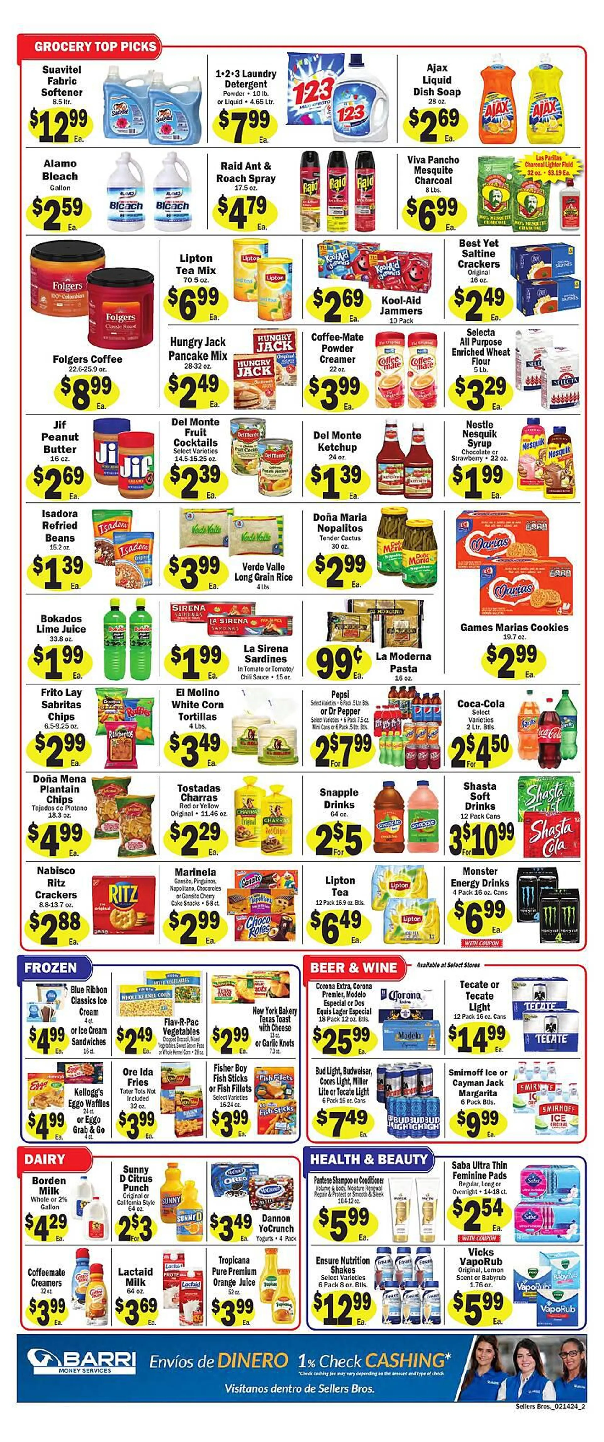 Weekly ad Sellers Bros Weekly Ad from February 14 to February 20 2024 - Page 2