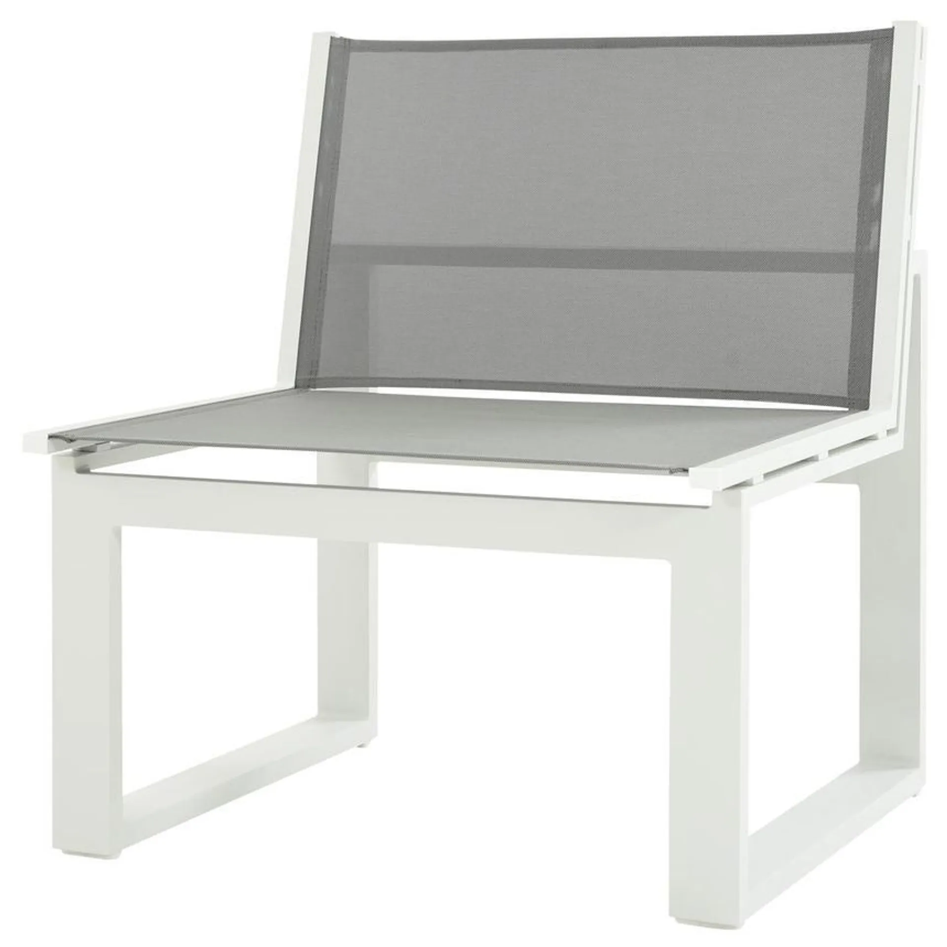 Alu'/Sling Gray Armless Chair