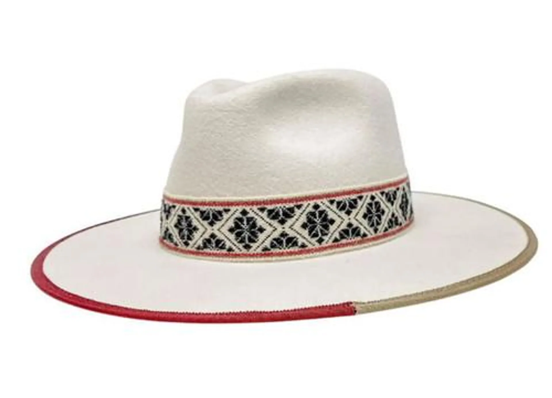 American Hat Makers Womens Fazenda Wide Brim Felt Fedora Hat
