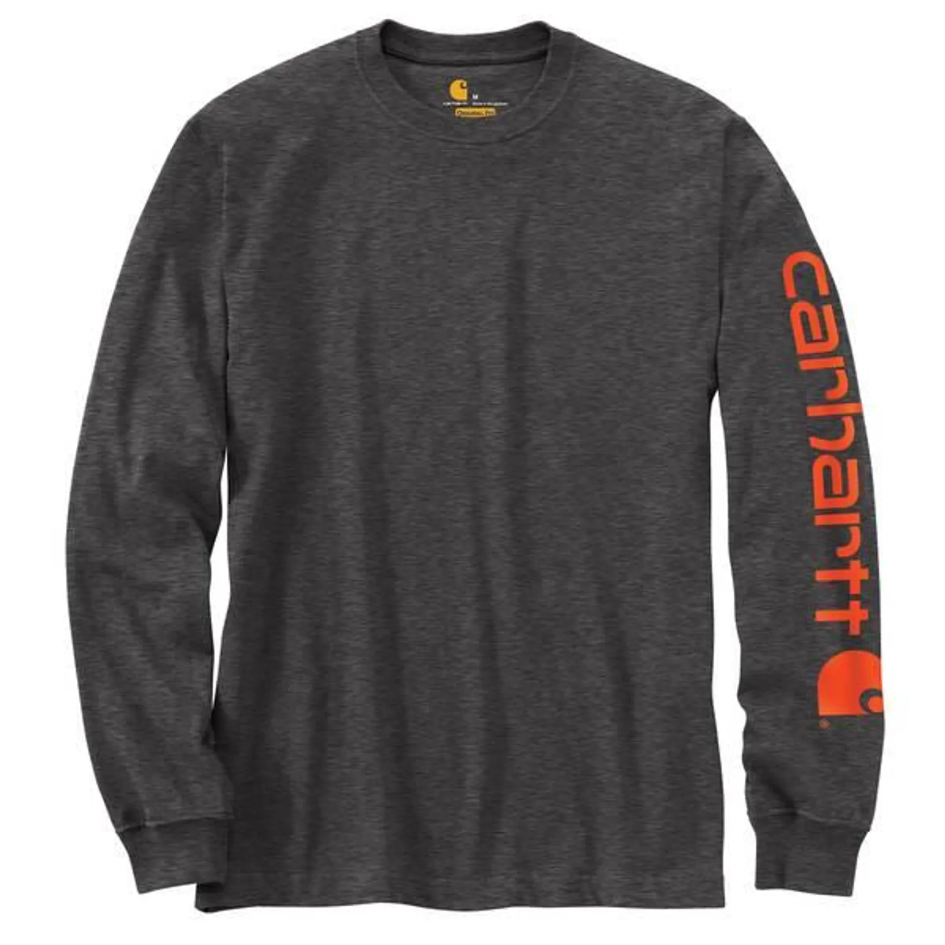 Men's Loose Fit Heavyweight Long Sleeve Logo Graphic T-Shirt