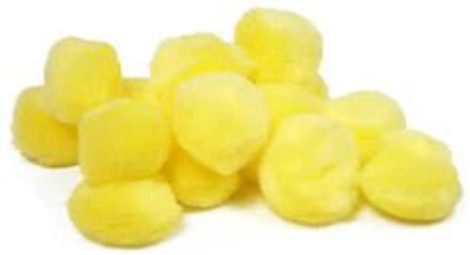 1-1/2" Yellow Craft Pom Poms (Package of 3 pieces)