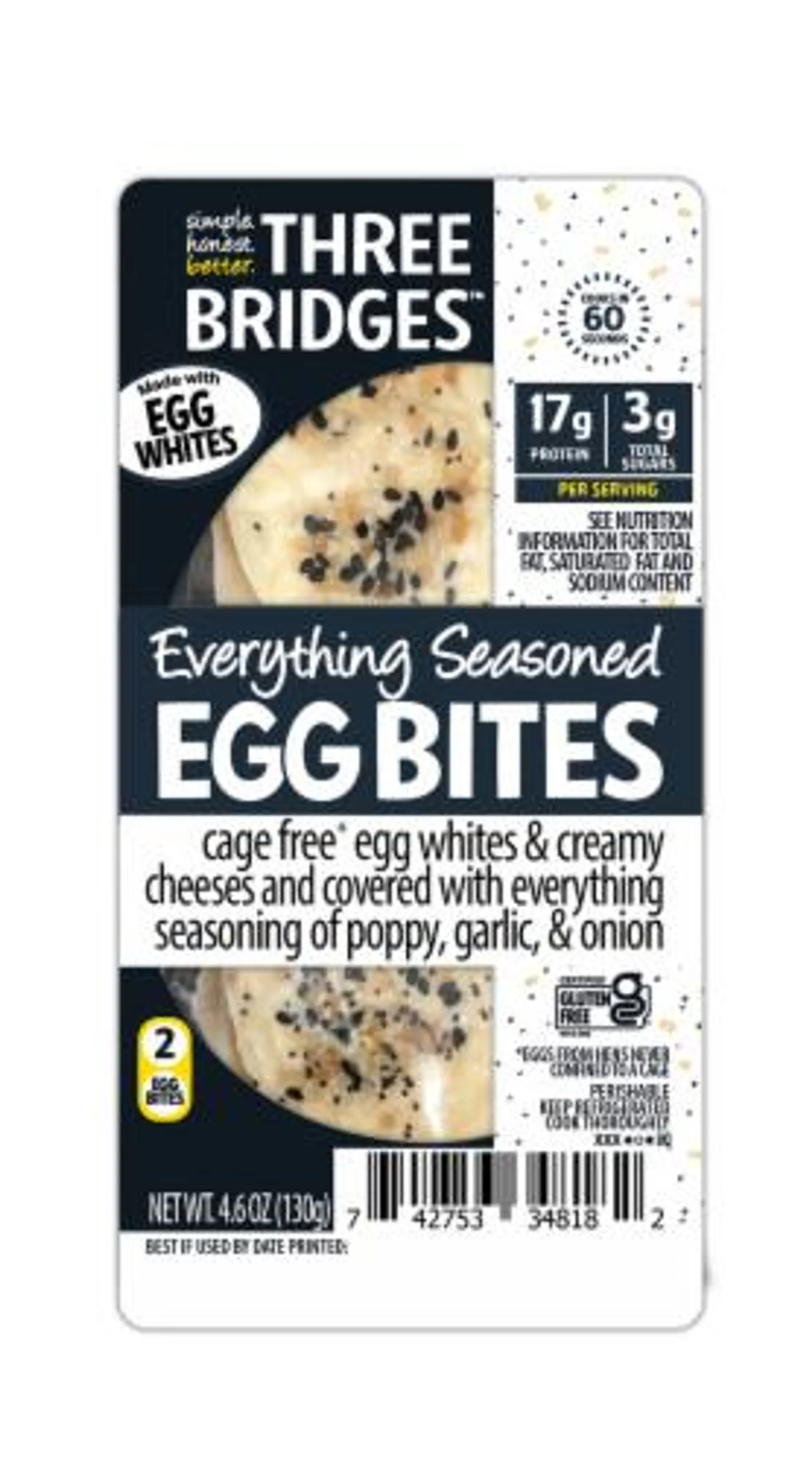 Three Bridges Everything Seasoned Egg Bites made with Egg Whites