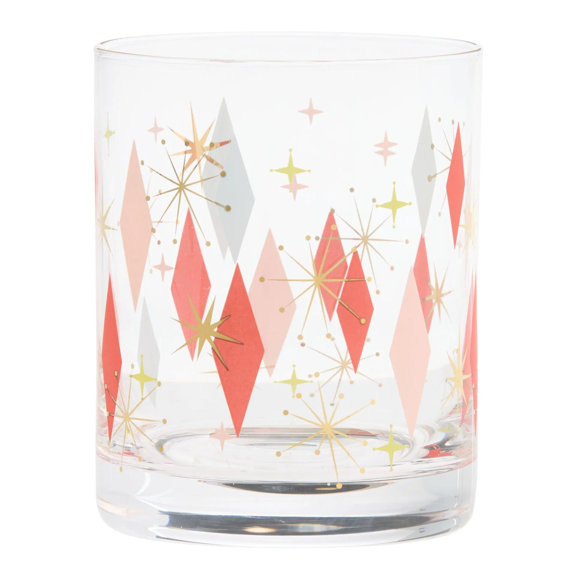 Pop Party Retro Double Old Fashioned Glass