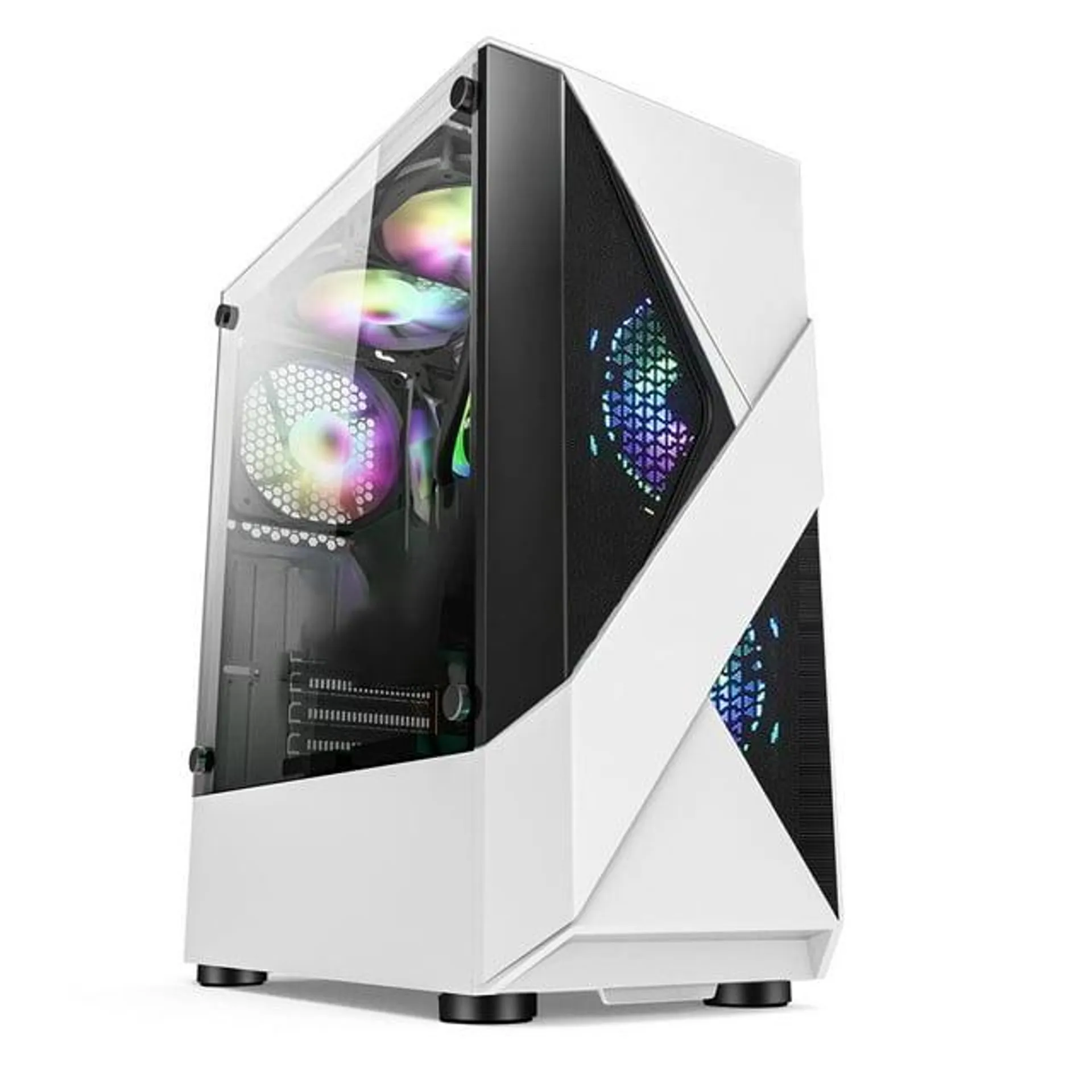 ICEWOLF Gaming Desktop PC AMD Ryzen 7 5700G Radeon Vega graphics,16GB Ram 1TB SSD,WIFI BT ARGB Fans Win 11 Pro