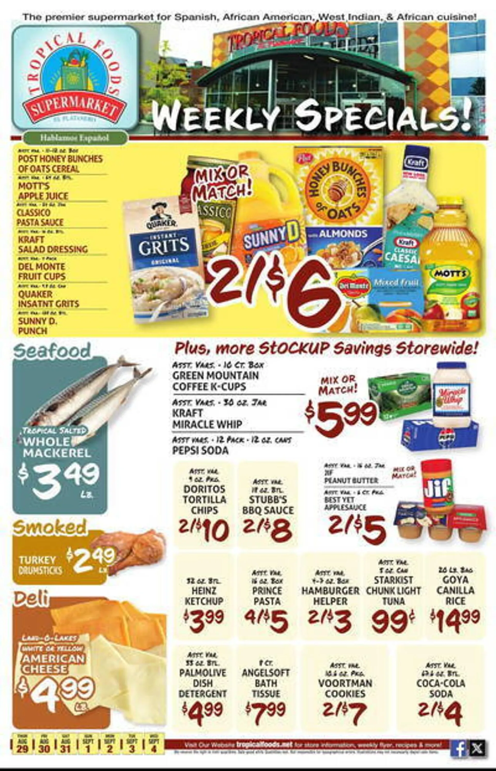 Tropical Foods Supermarket Weekly Ad - 1