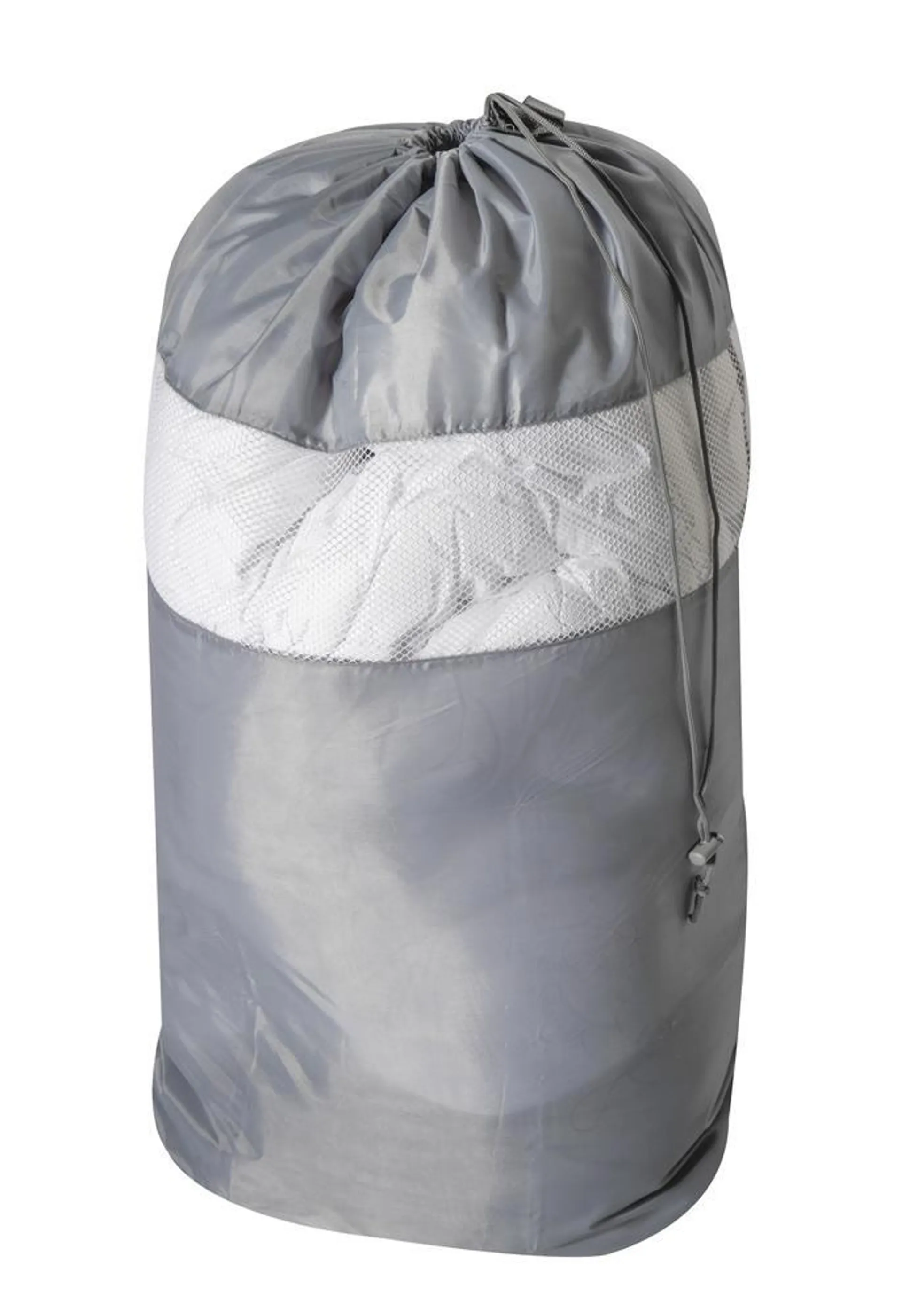 Gray Polyester Laundry Bag