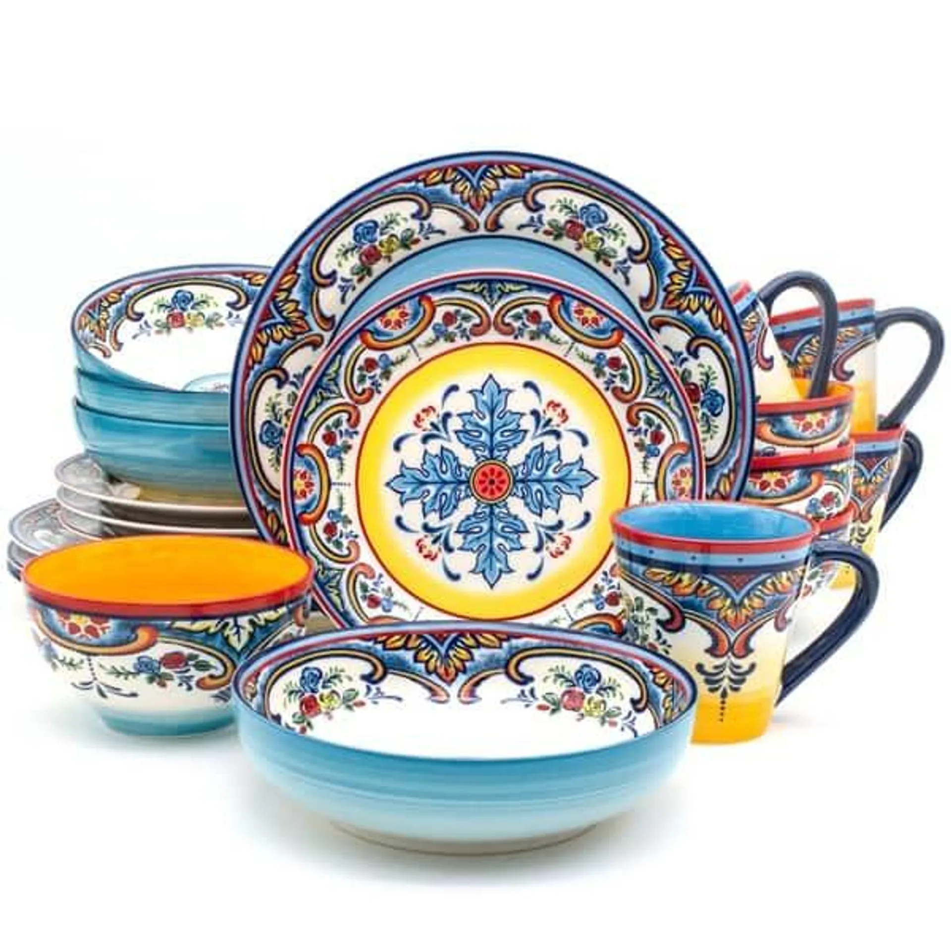 Euro Ceramica Zanzibar 20 Piece Stoneware Dinnerware Set