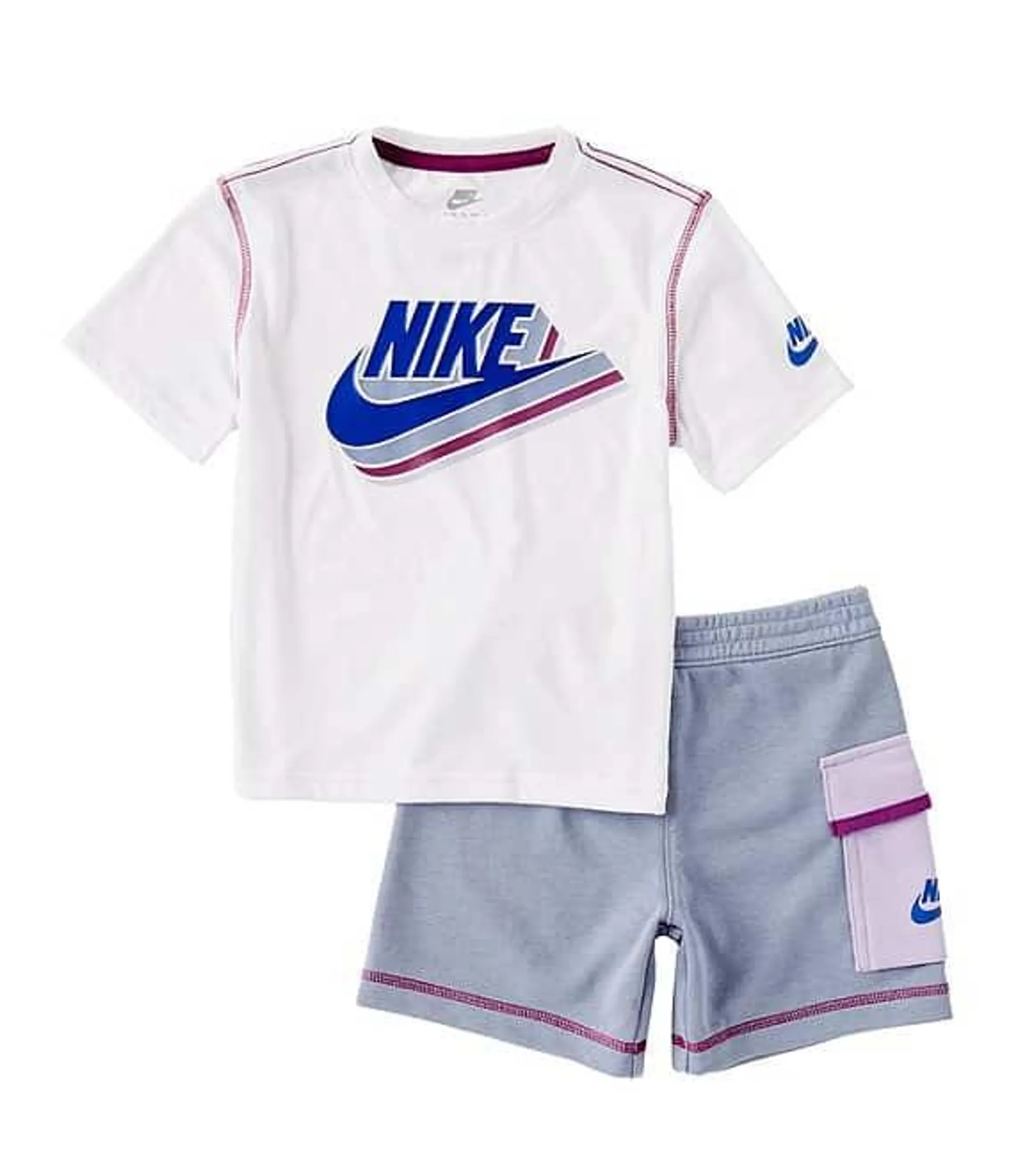 Baby Boys 12-24 Months Short-Sleeve Reimagine Jersey T-Shirt & French Terry Shorts Set