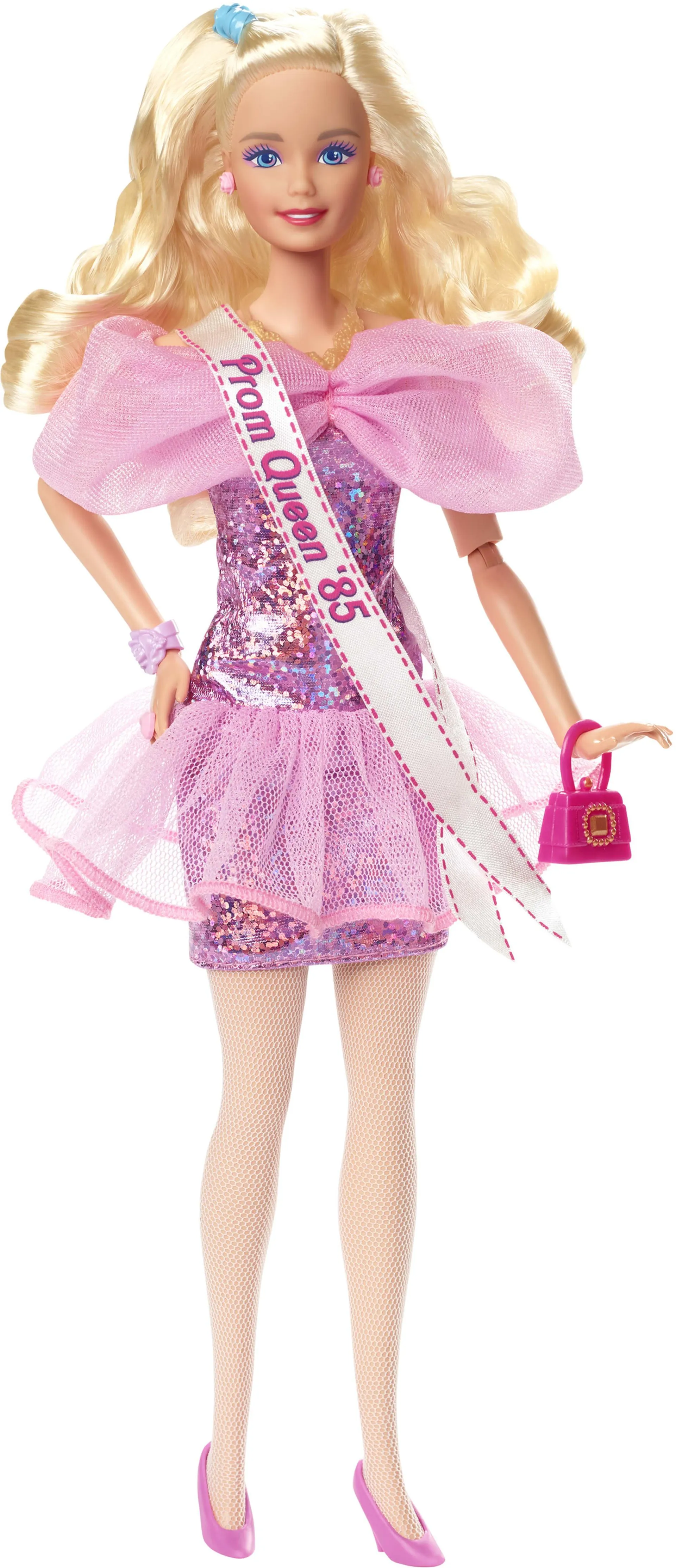 Barbie Doll, Curly Blonde Hair, 80s-Inspired Prom Night, Barbie Rewind Series, Prom Queen, Nostalgic Collectibles And Gifts