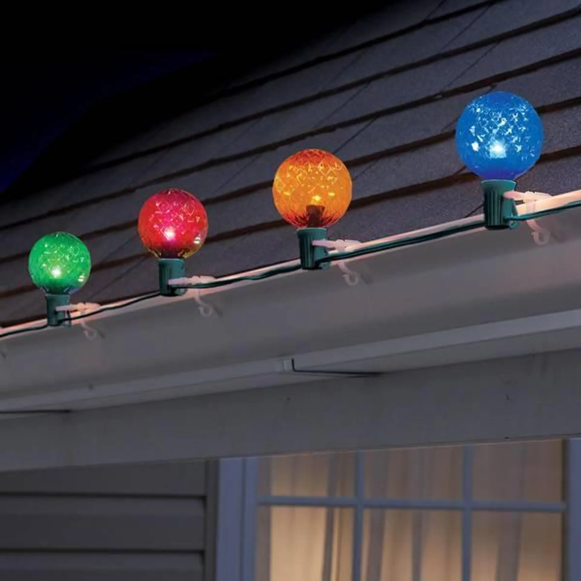 20 LED Faceted Oversized Multi Globe Lights