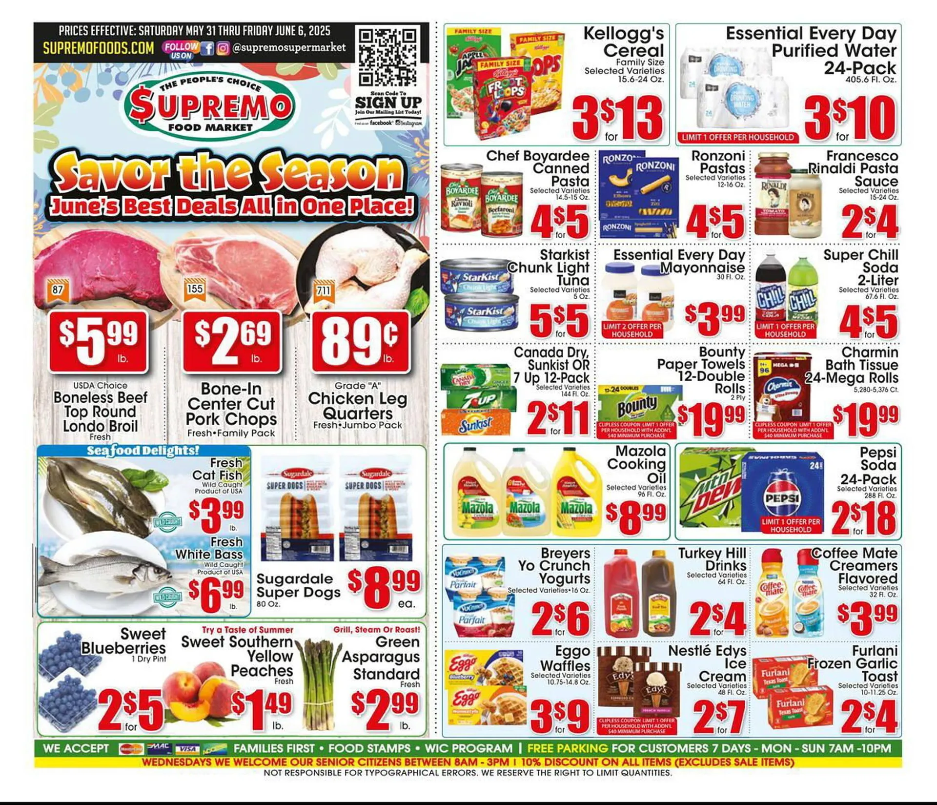 Weekly ad Supremo Foods Inc Weekly Ad from May 31 to June 6 2025 - Page 1
