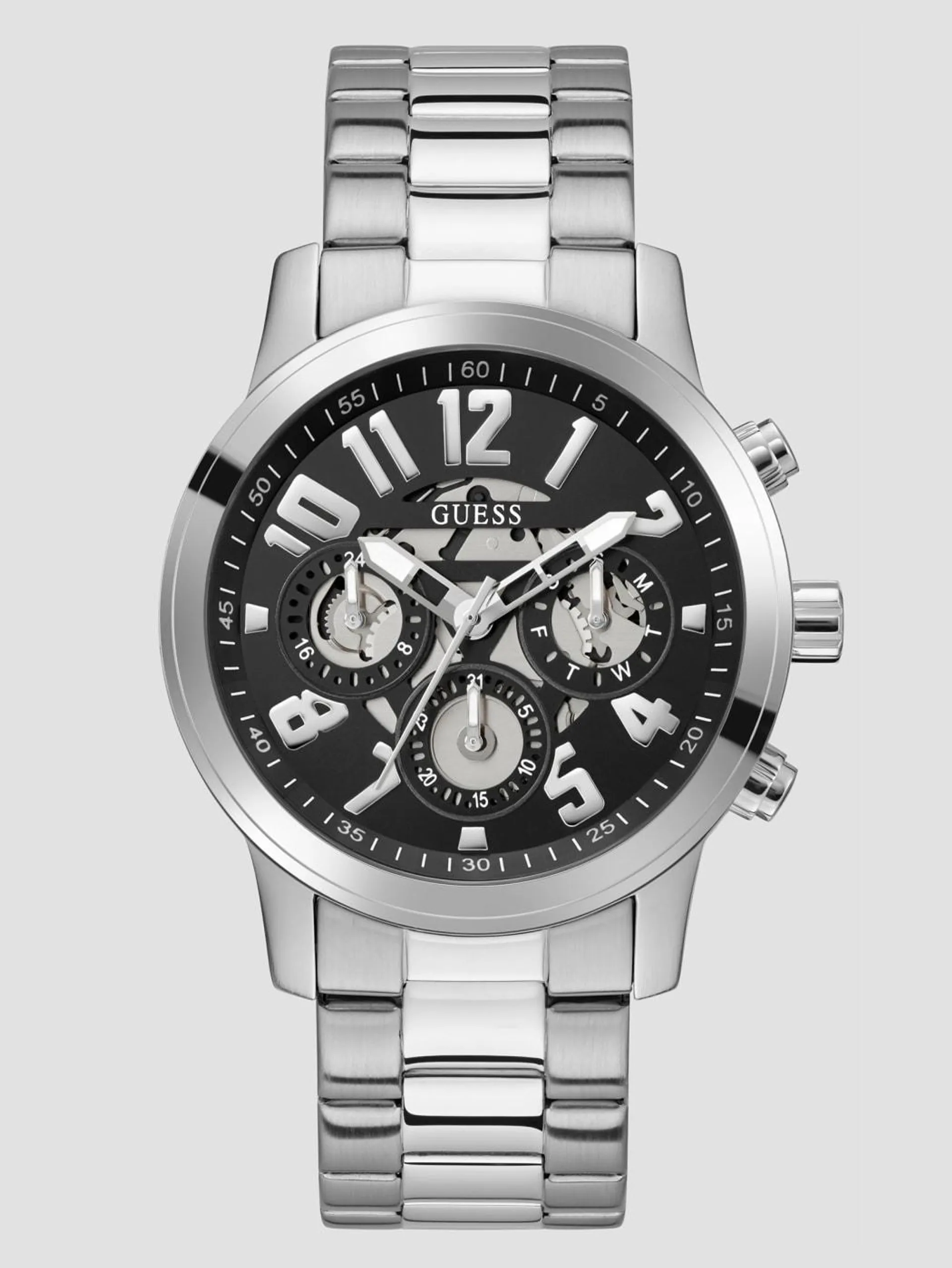 Silver-Tone Multifunction Watch