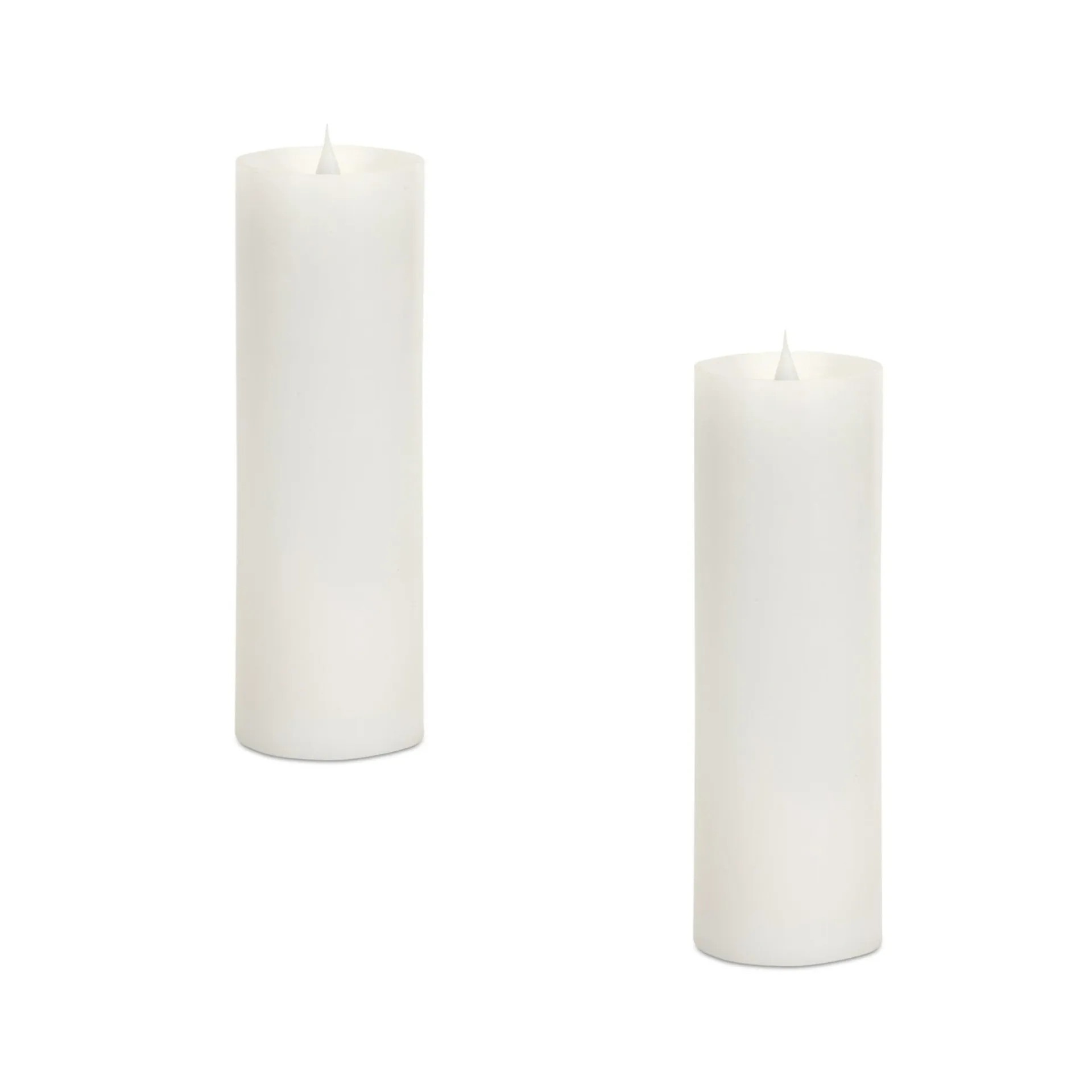 Simplux Designer Led Candle with Moving Flame and Remote 3" x 9", Set of 2