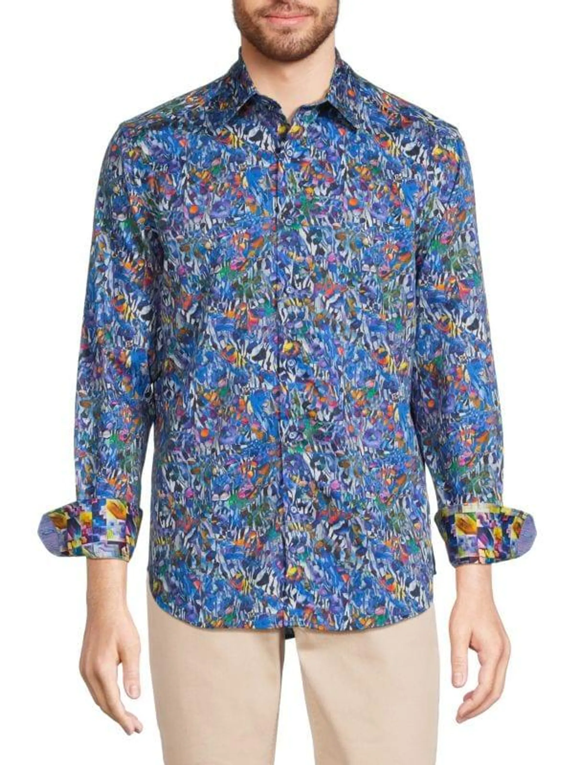 Hasbalt Abstract Print Shirt