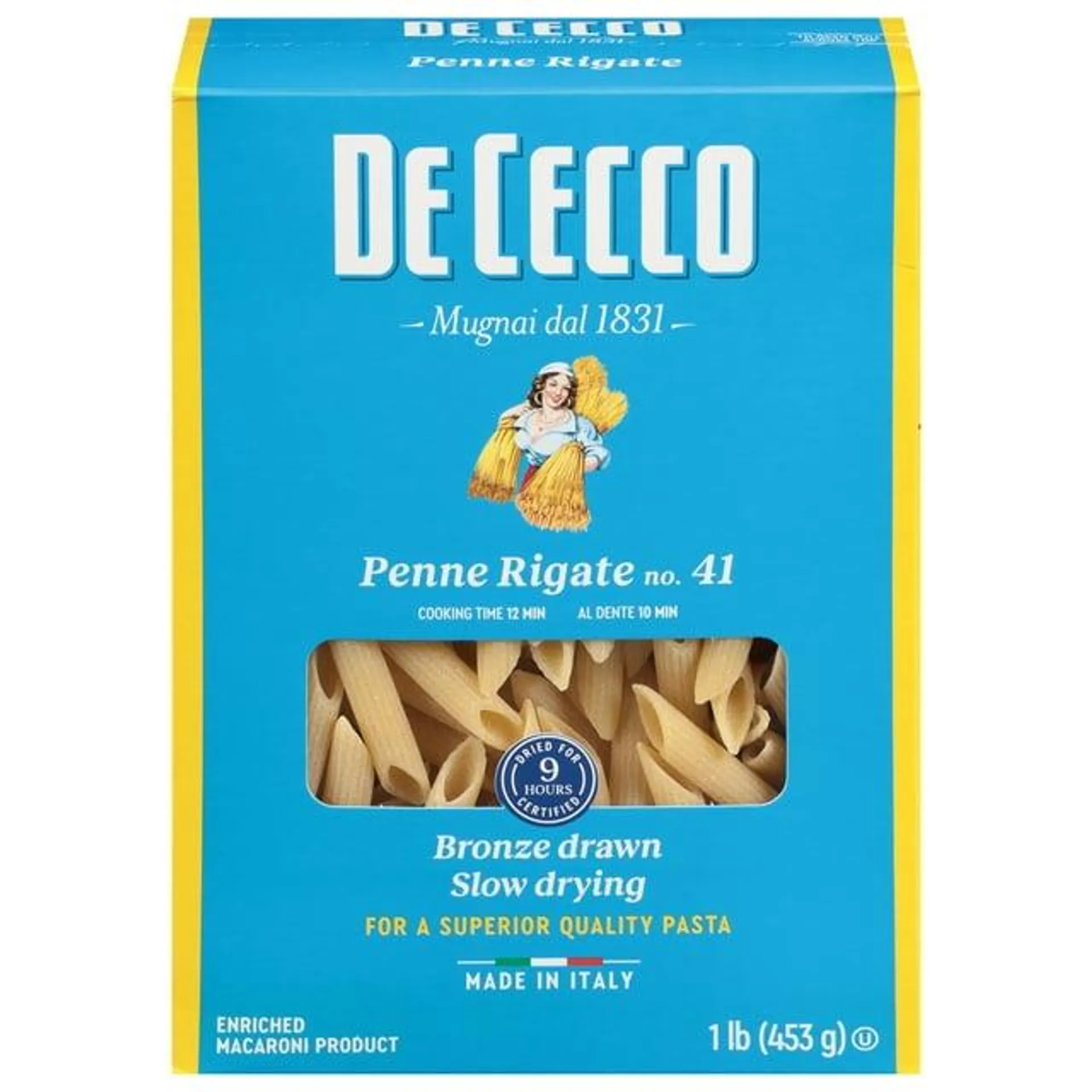 De Cecco Penne Rigate No.41 Pasta, 16 oz