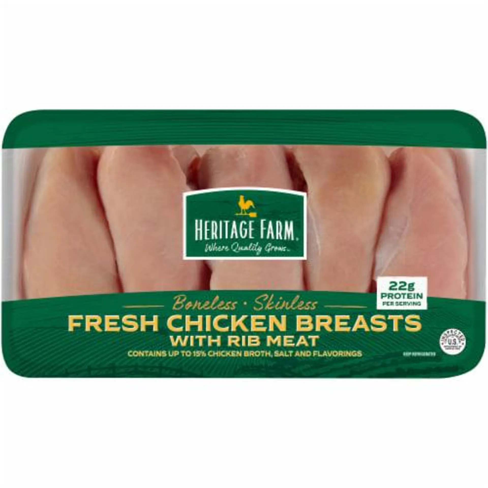 Heritage Farm® Boneless & Skinless Chicken Breasts with Rib Meat