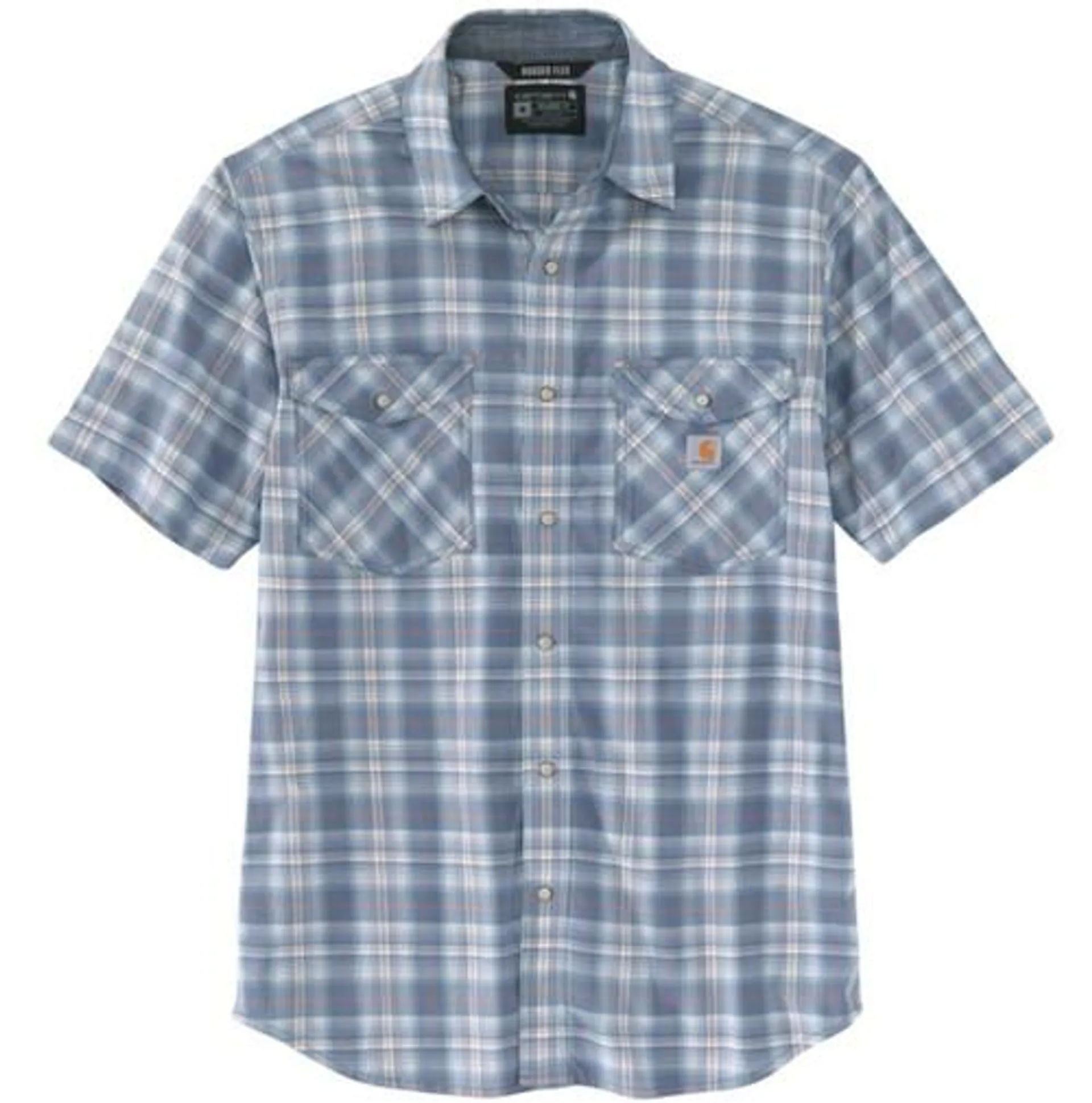 Carhartt Mens Rugged Flex Relaxed Fit Lightweight Snap Front Short Sleeve Shirt