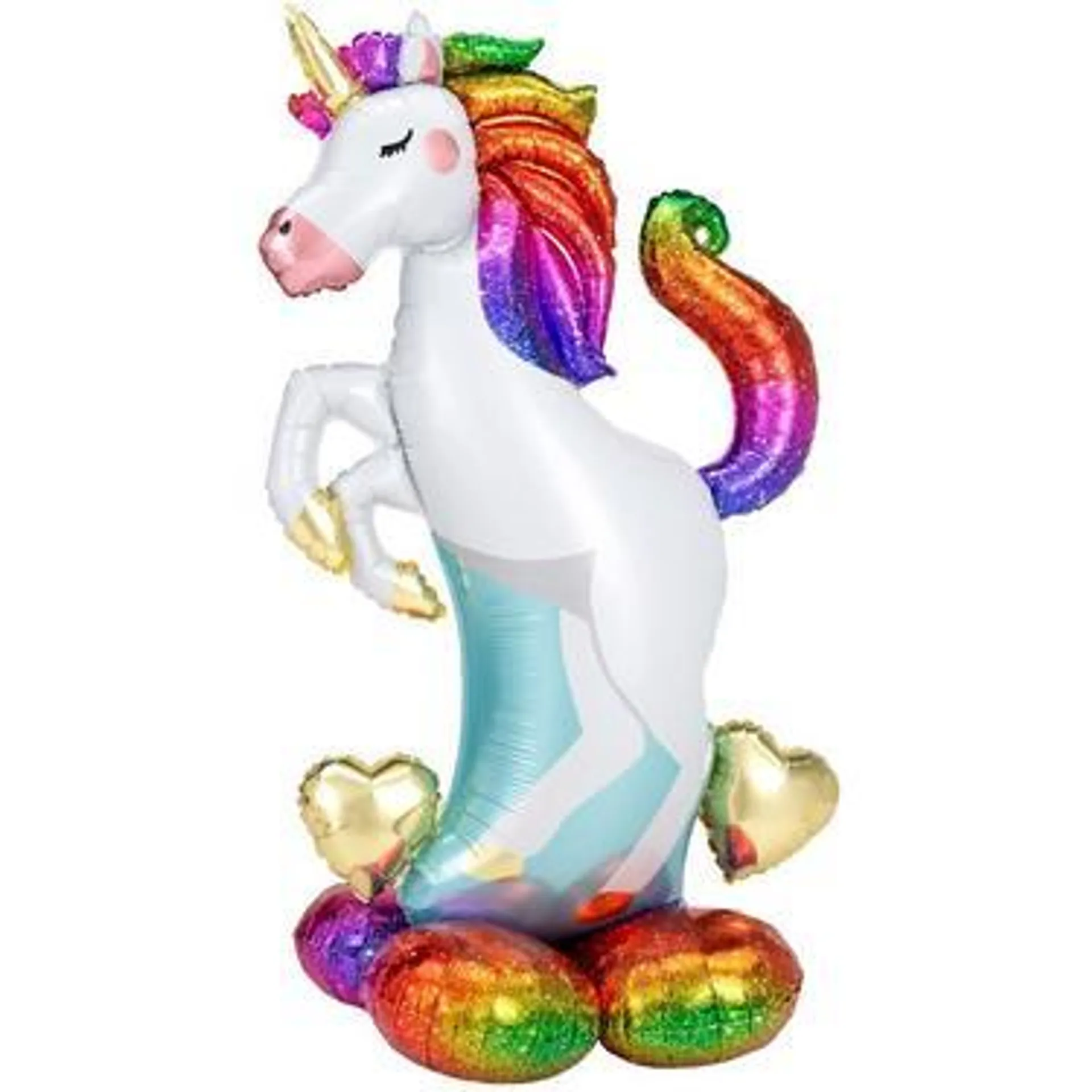 AirLoonz Rainbow Unicorn Balloon, 55in