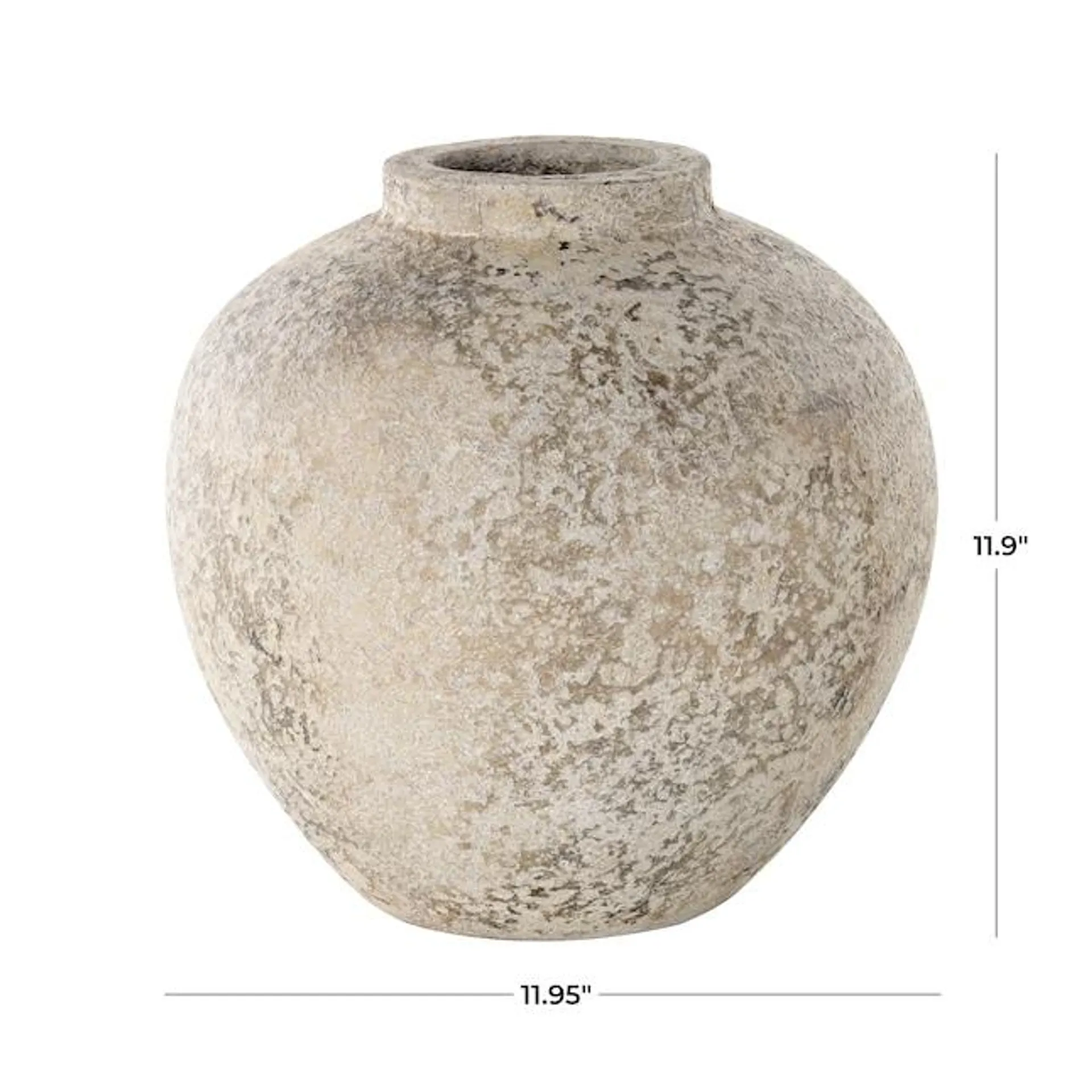 Grayson Lane Off-white Ceramic Country Vase