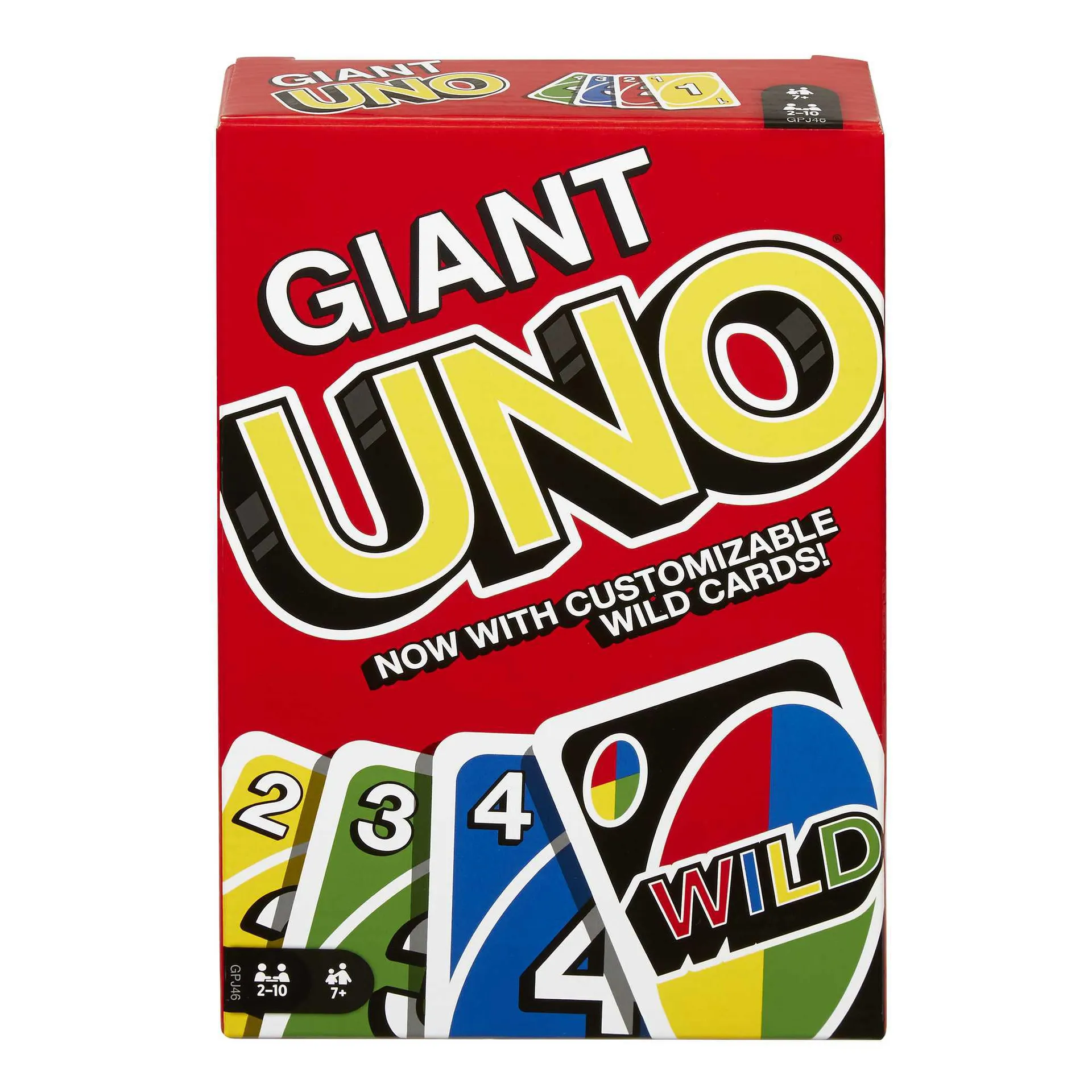 UNO Giant Sized Card Game, Game For Family Night, 108 Oversized Cards