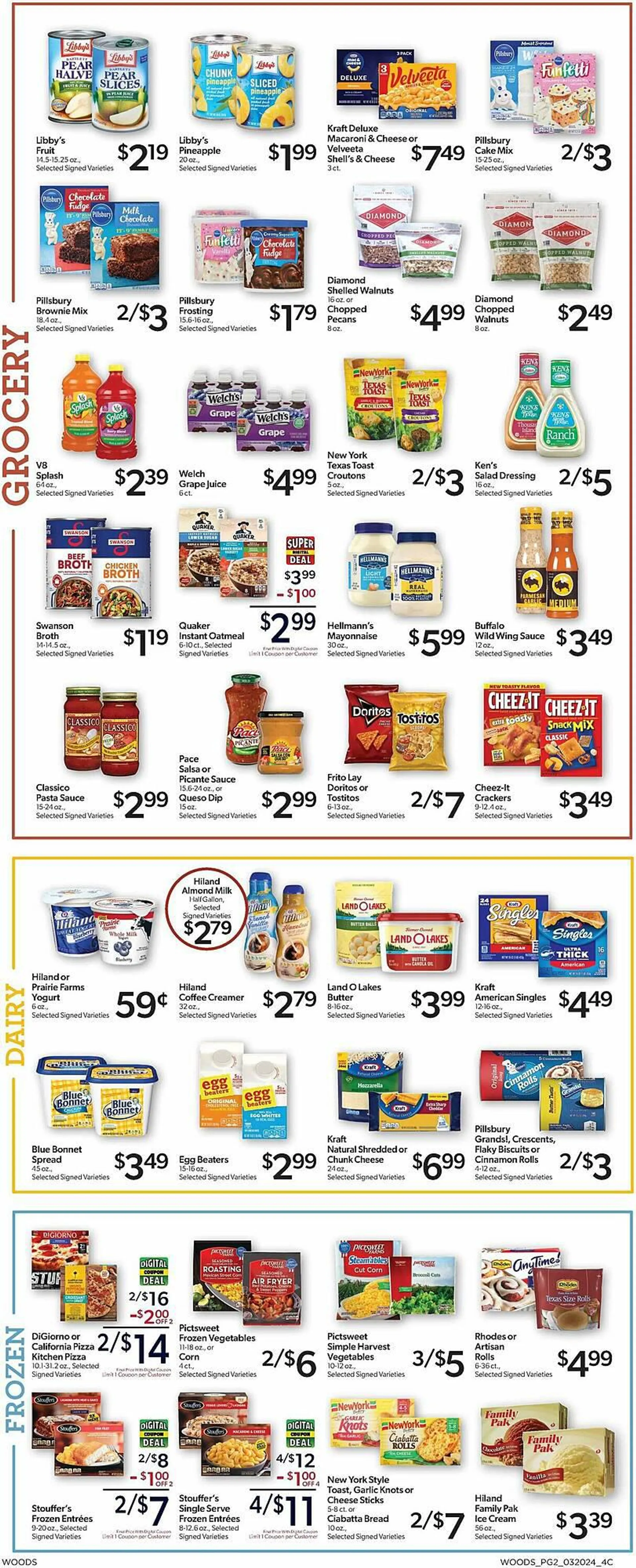 Weekly ad Woods Supermarket Weekly Ad from March 20 to March 26 2024 - Page 2