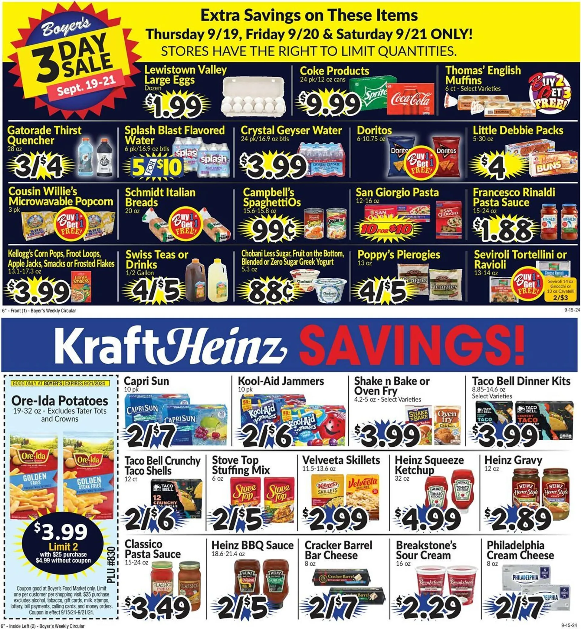 Boyers Food Markets Weekly Ad - 1